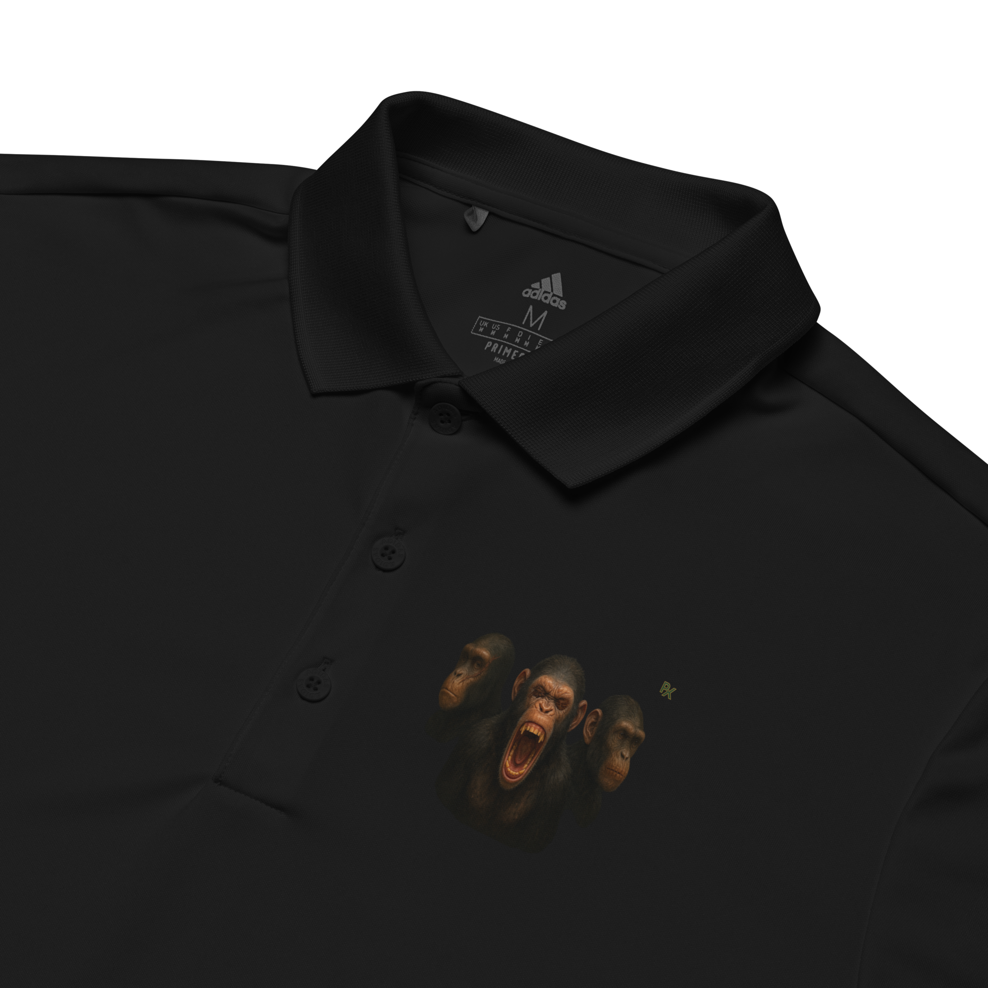 adidas® Polo | Bloodline Affen-Trio | Kikazaru · Mizaru · Iwazaru