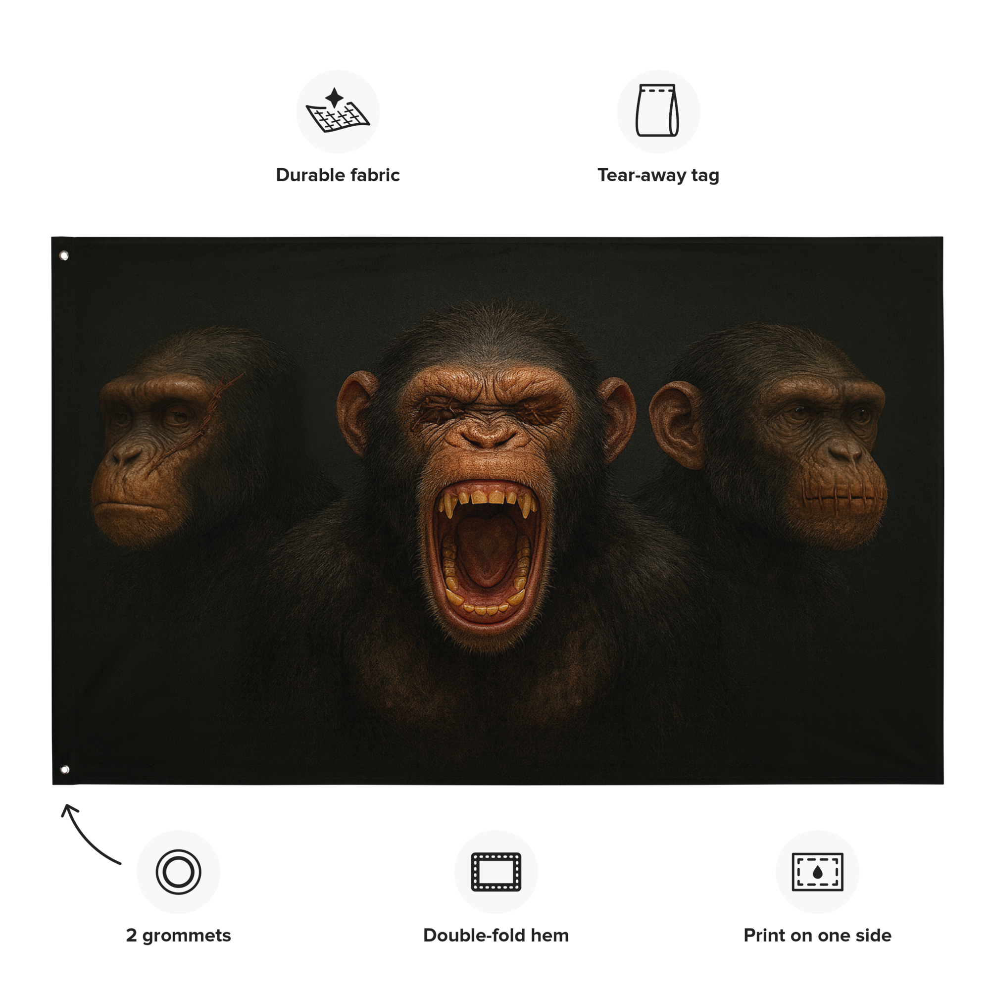 Flagge | Bloodline Trio Kikazaru · Mizaru · Iwazaru