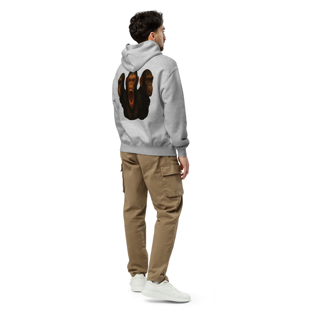 Oversized Hoodie | Bloodline Affen-Trio | Kikazaru · Mizaru · Iwazaru