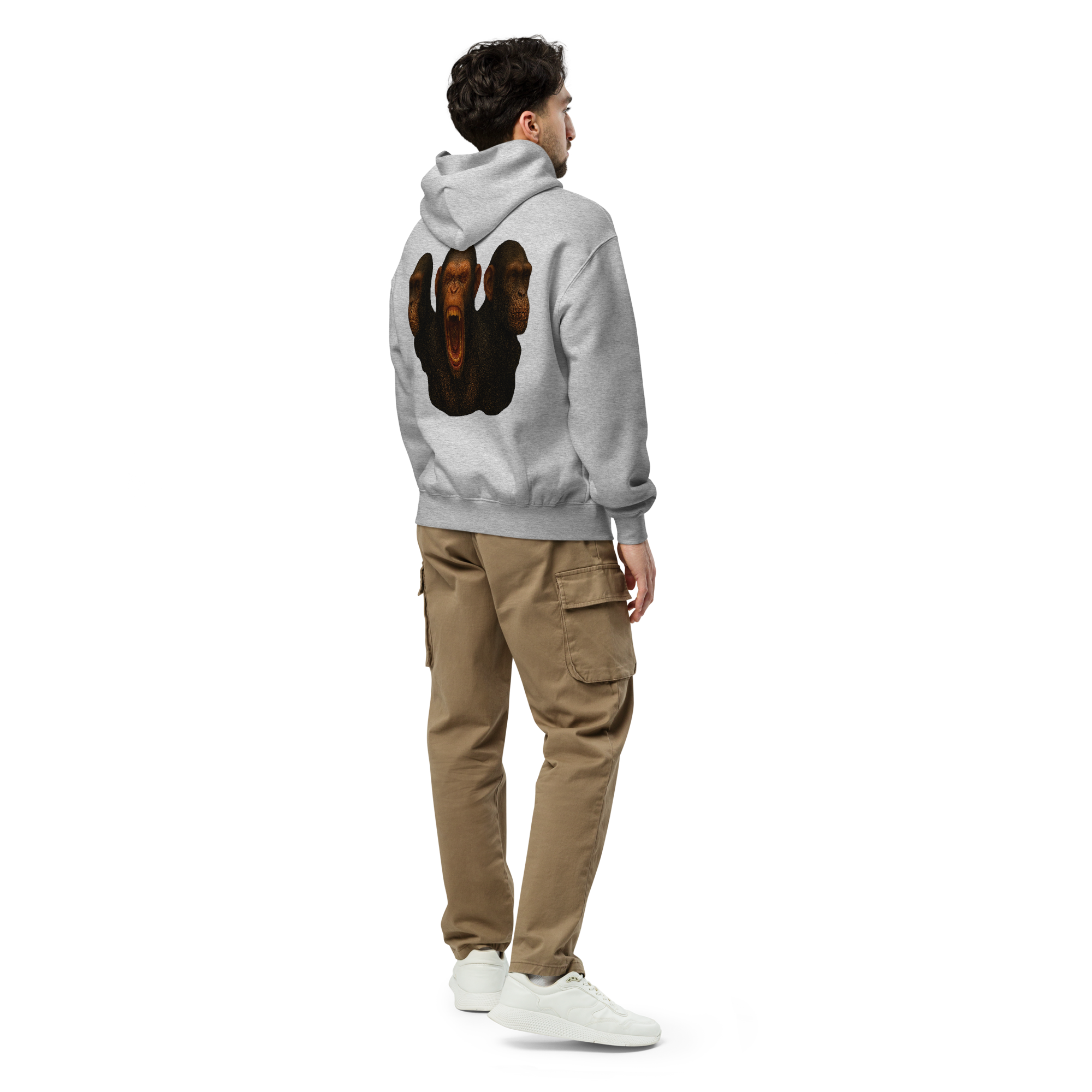 Oversized Hoodie | Bloodline Affen-Trio | Kikazaru · Mizaru · Iwazaru