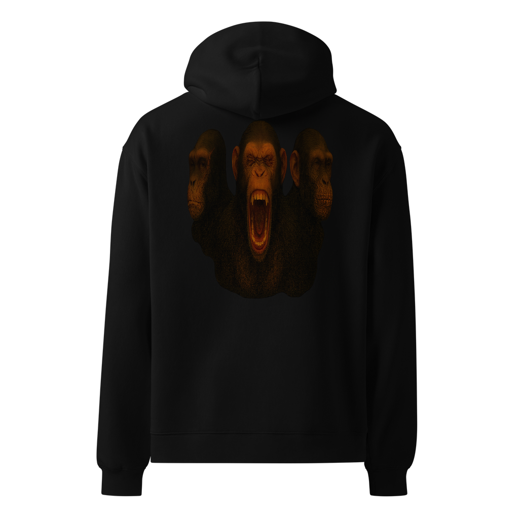 Oversized Hoodie | Bloodline Affen-Trio | Kikazaru · Mizaru · Iwazaru