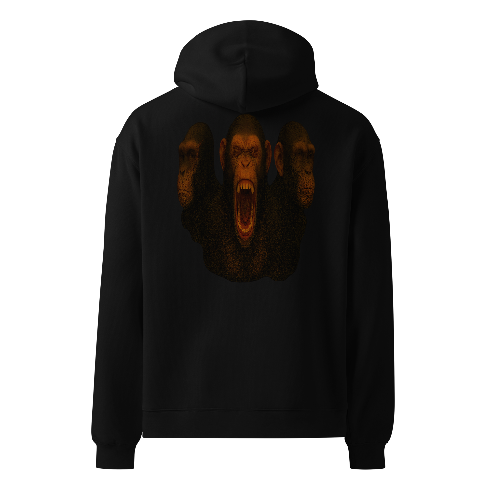 Oversized Hoodie | Bloodline Affen-Trio | Kikazaru · Mizaru · Iwazaru