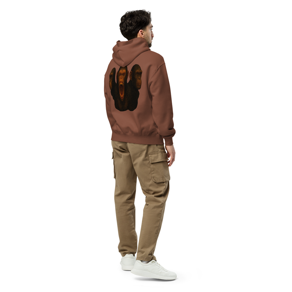 Oversized Hoodie | Bloodline Affen-Trio | Kikazaru · Mizaru · Iwazaru