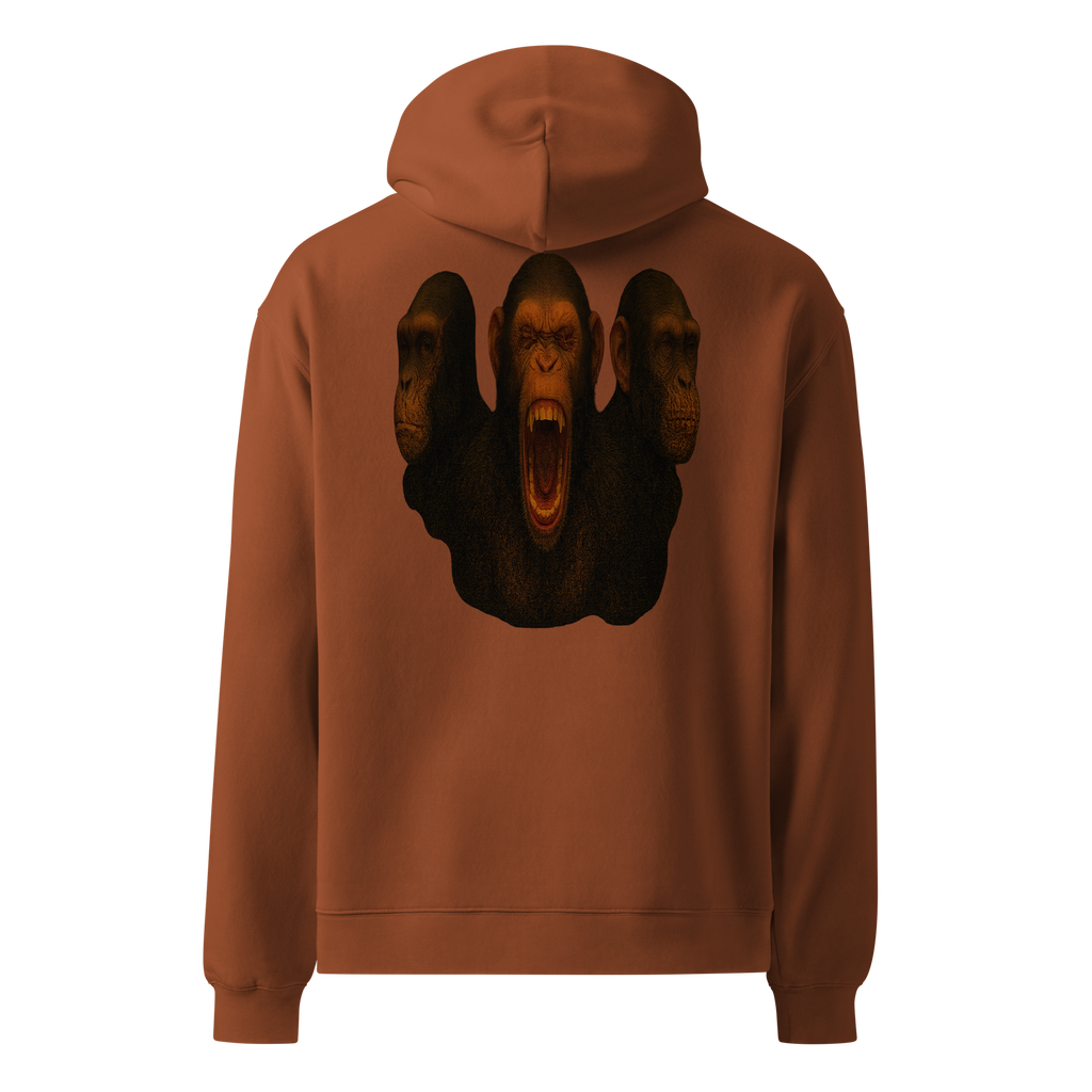 Oversized Hoodie | Bloodline Affen-Trio | Kikazaru · Mizaru · Iwazaru