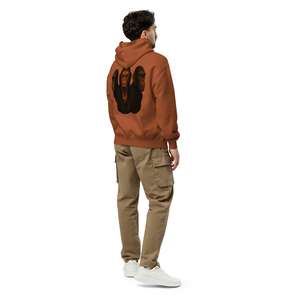 Oversized Hoodie | Bloodline Affen-Trio | Kikazaru · Mizaru · Iwazaru