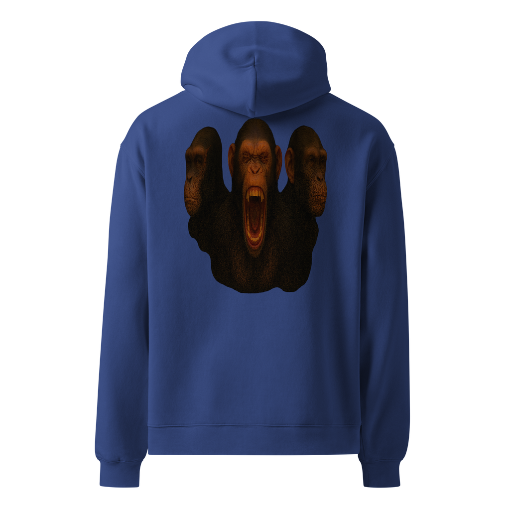 Oversized Hoodie | Bloodline Affen-Trio | Kikazaru · Mizaru · Iwazaru