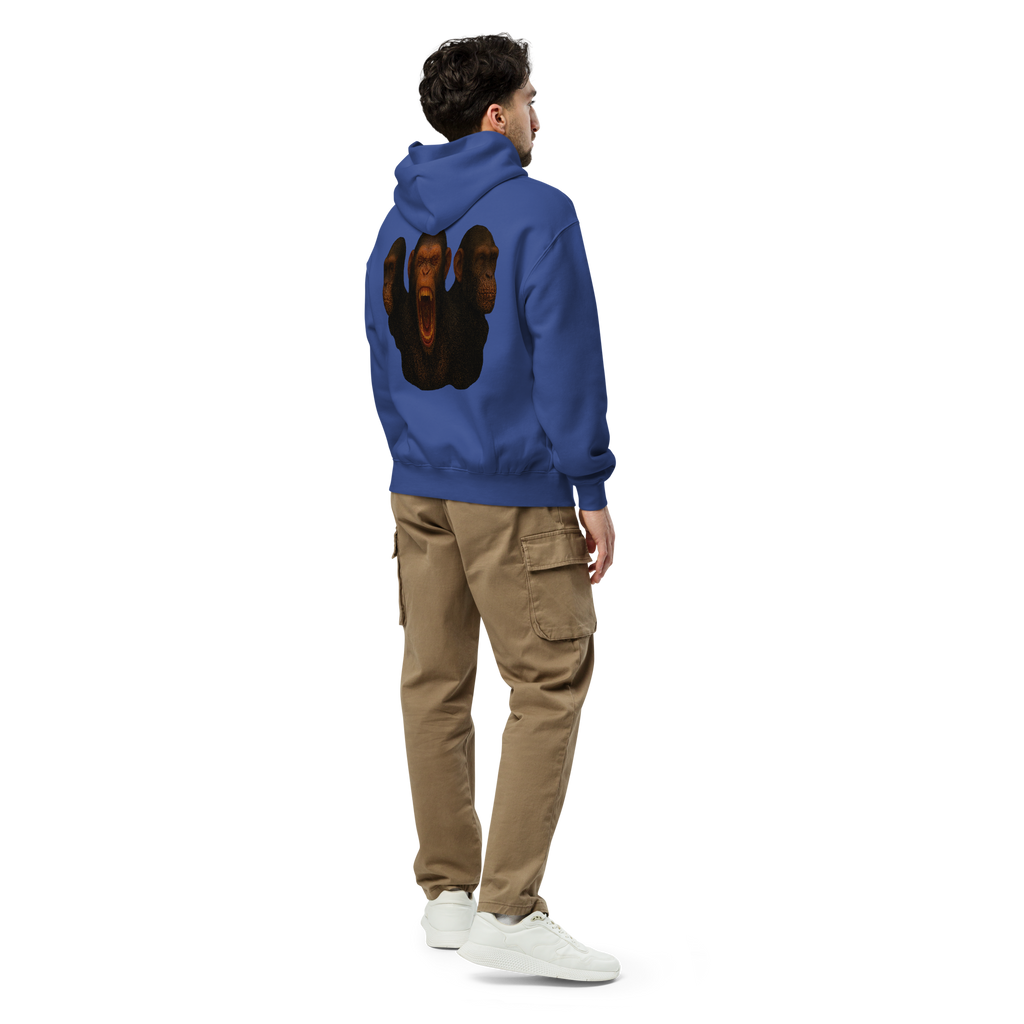 Oversized Hoodie | Bloodline Affen-Trio | Kikazaru · Mizaru · Iwazaru