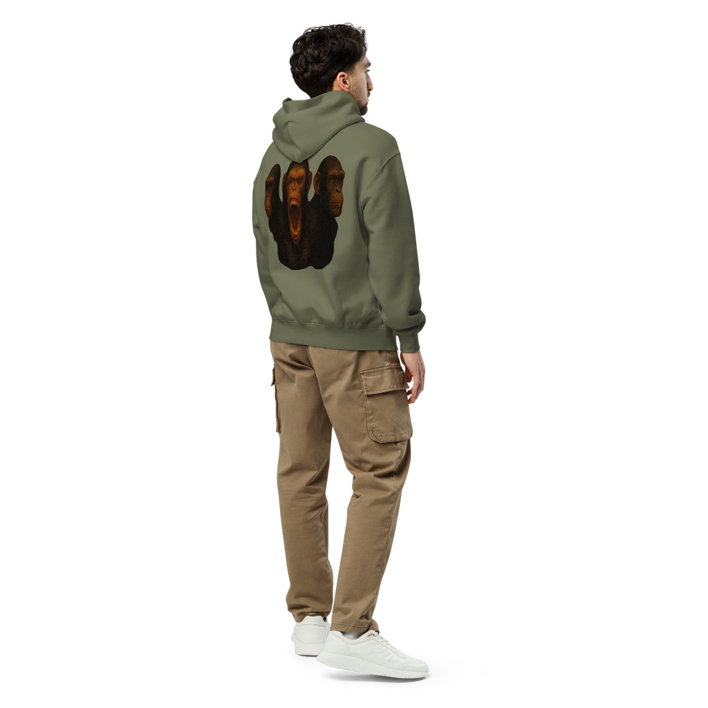 Oversized Hoodie | Bloodline Affen-Trio | Kikazaru · Mizaru · Iwazaru