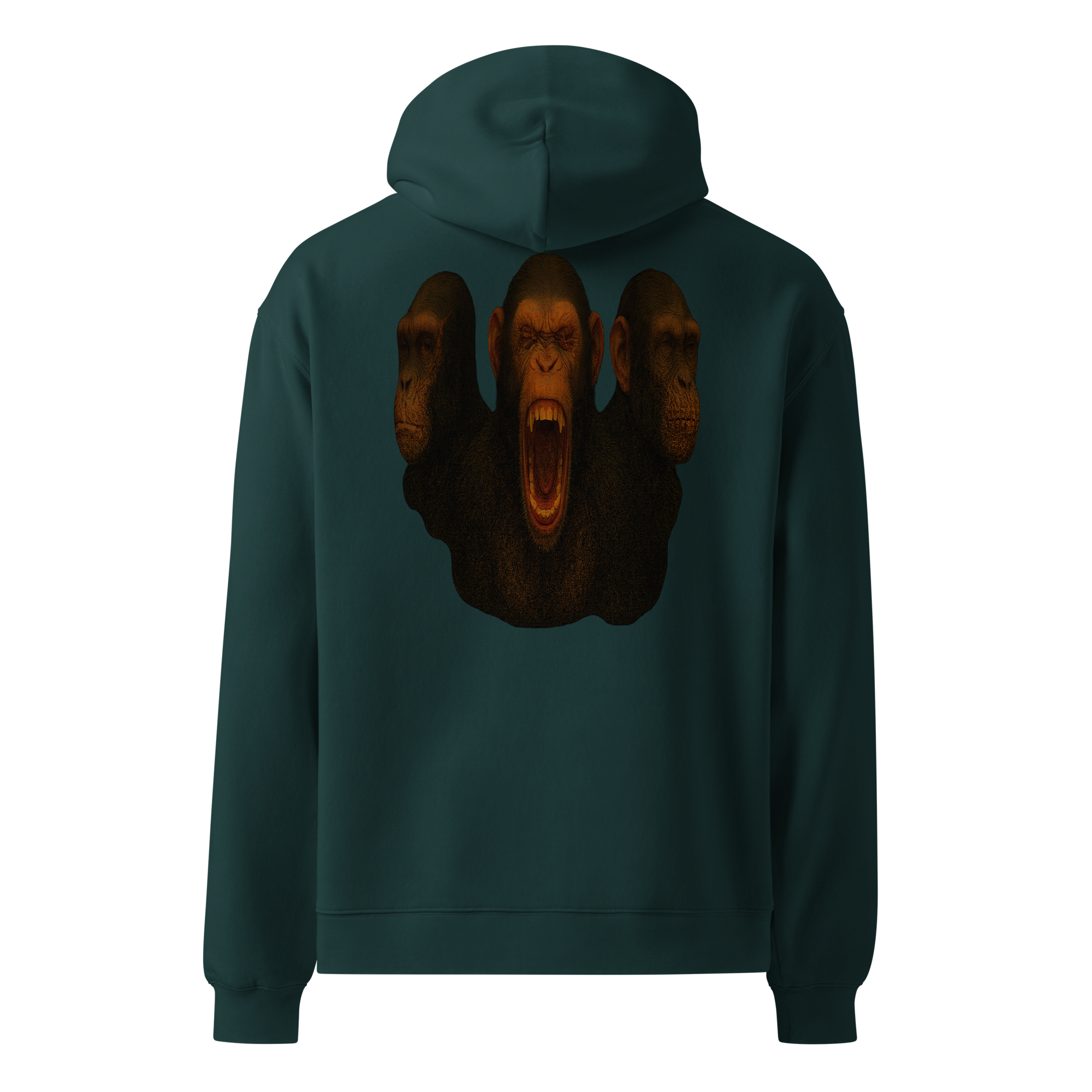 Oversized Hoodie | Bloodline Affen-Trio | Kikazaru · Mizaru · Iwazaru