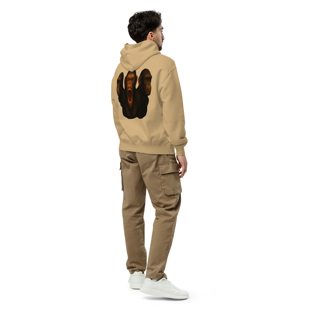 Oversized Hoodie | Bloodline Affen-Trio | Kikazaru · Mizaru · Iwazaru