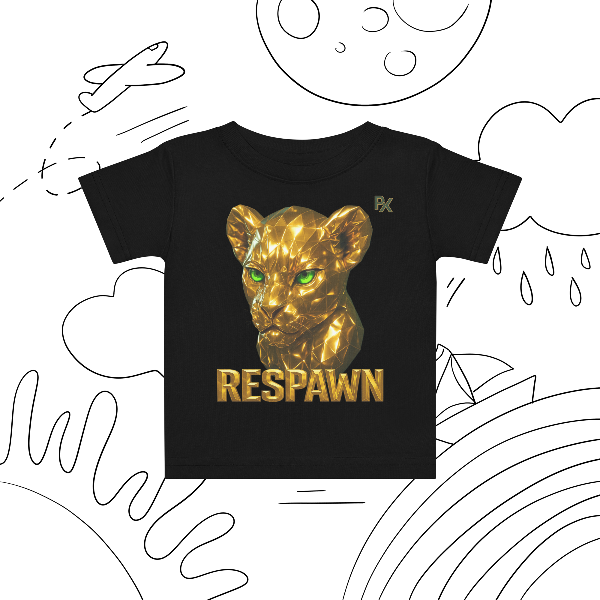 Premium Baby T-Shirt | Goldie Respawn Löwe