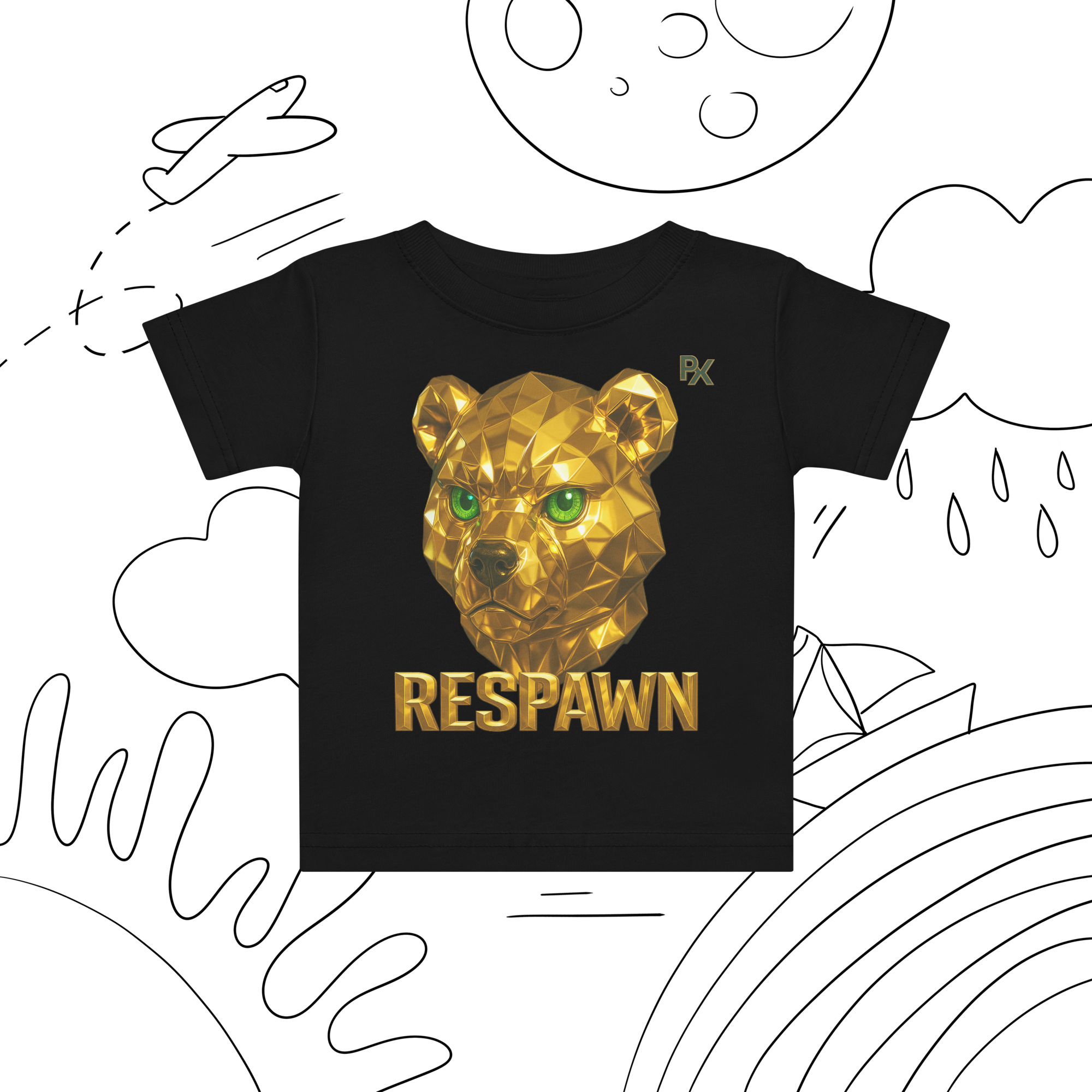 Premium Baby T-Shirt | Goldie Respawn Ted