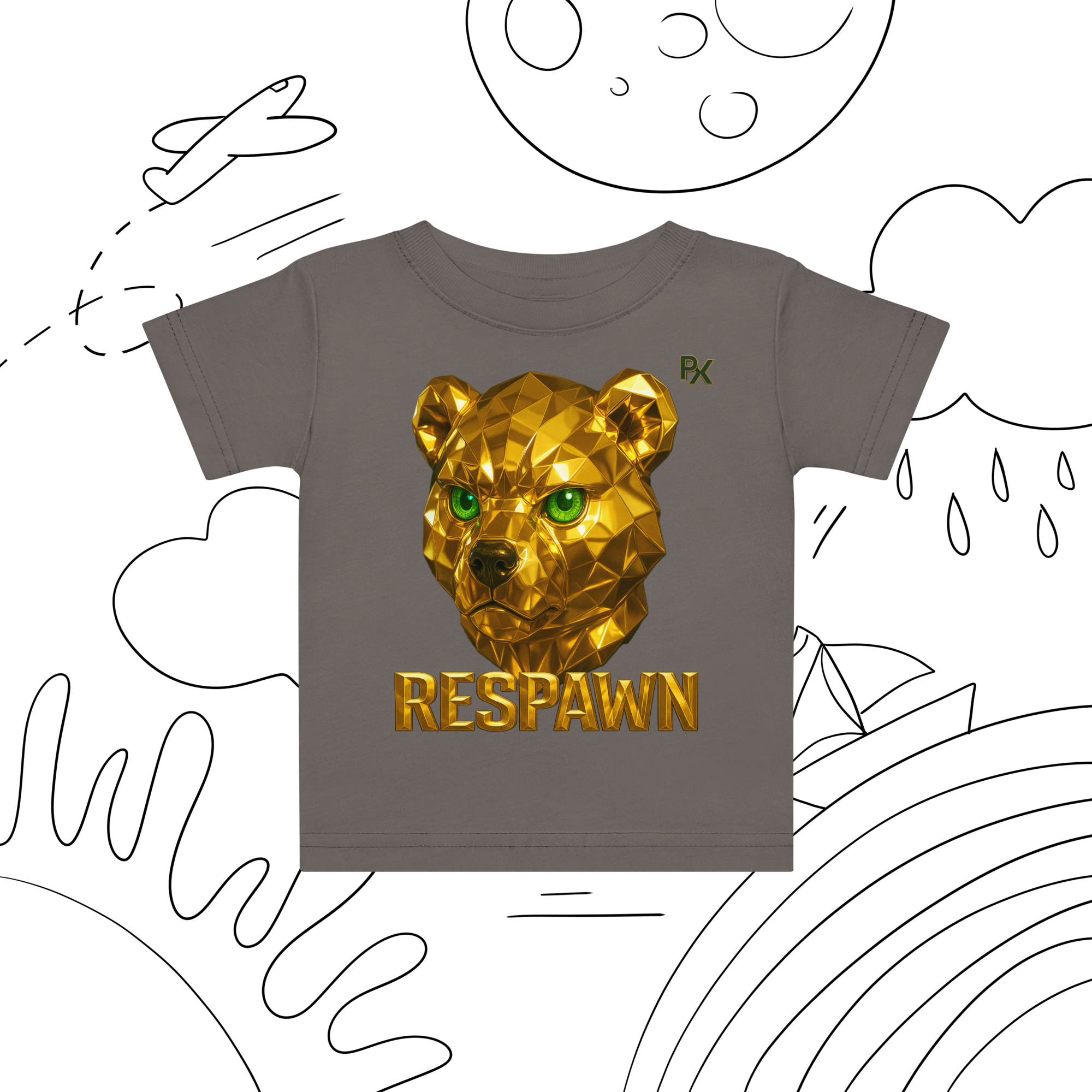 Premium Baby T-Shirt | Goldie Respawn Ted