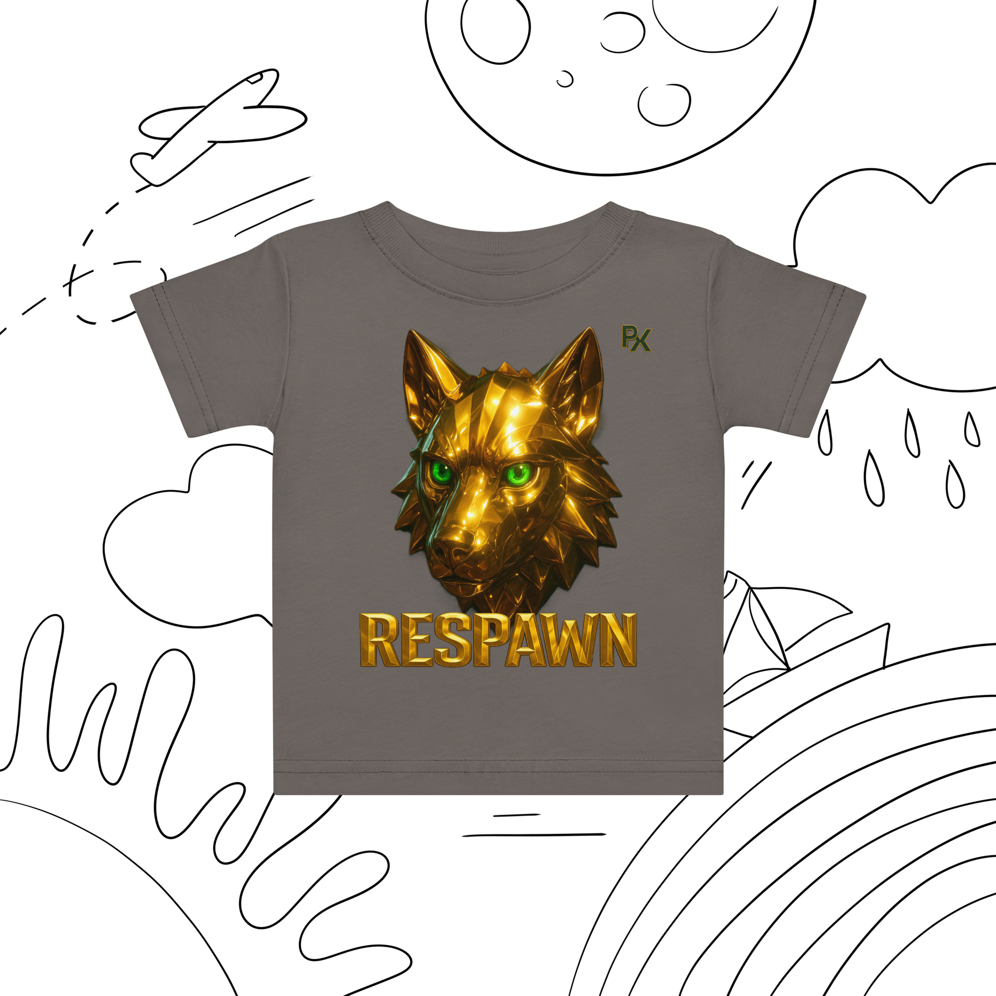 Premium Baby T-Shirt | Goldie Respawn Wolf