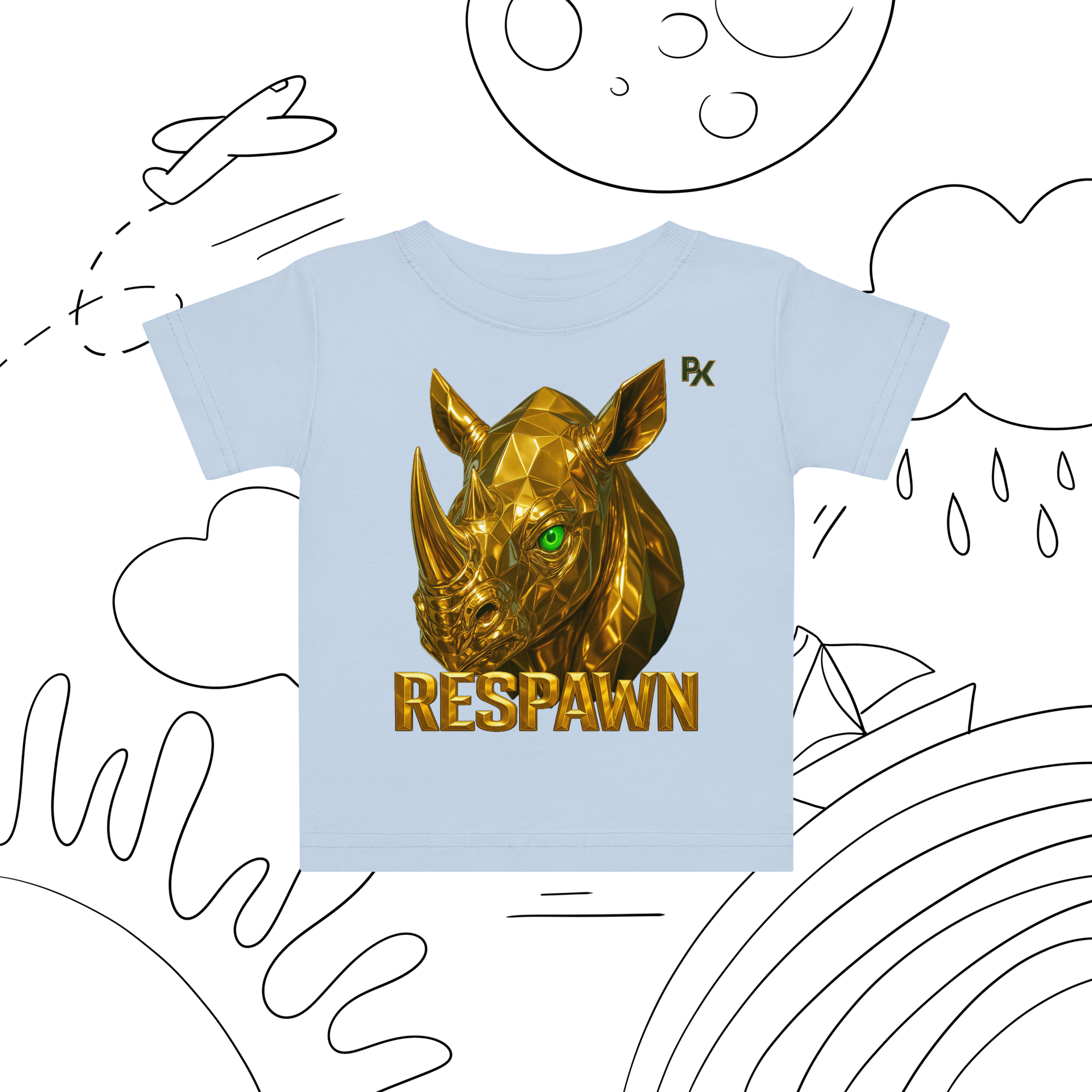 Premium Baby T-Shirt | Goldie Respawn Rhino