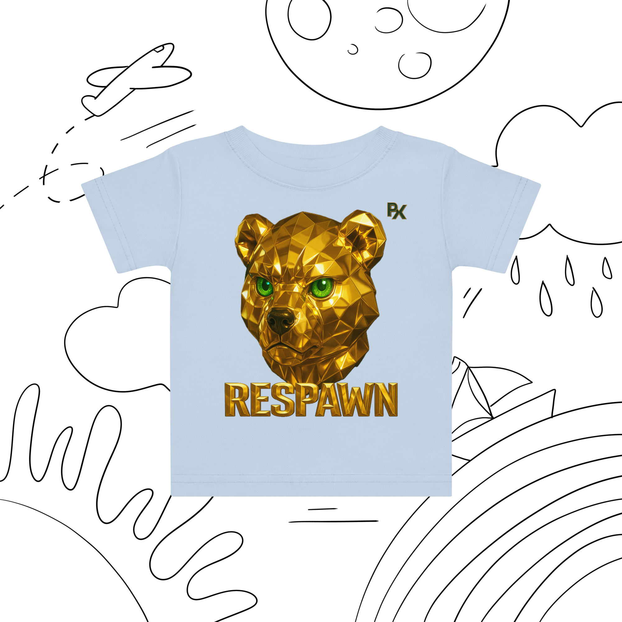 Premium Baby T-Shirt | Goldie Respawn Ted