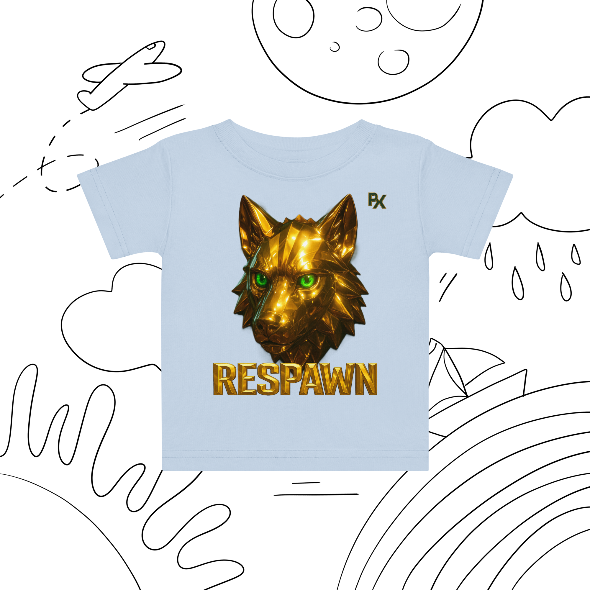 Premium Baby T-Shirt | Goldie Respawn Wolf