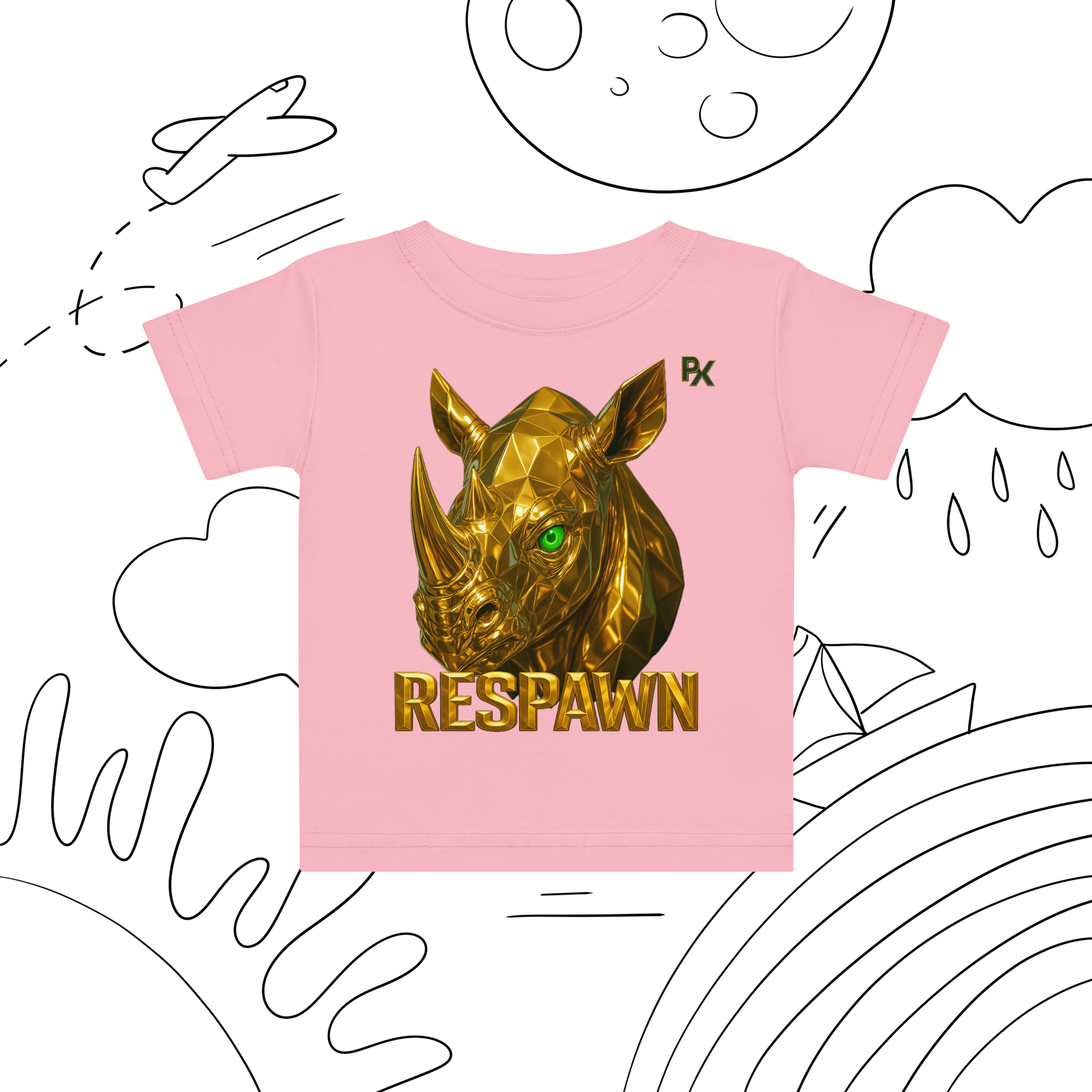 Premium Baby T-Shirt | Goldie Respawn Rhino