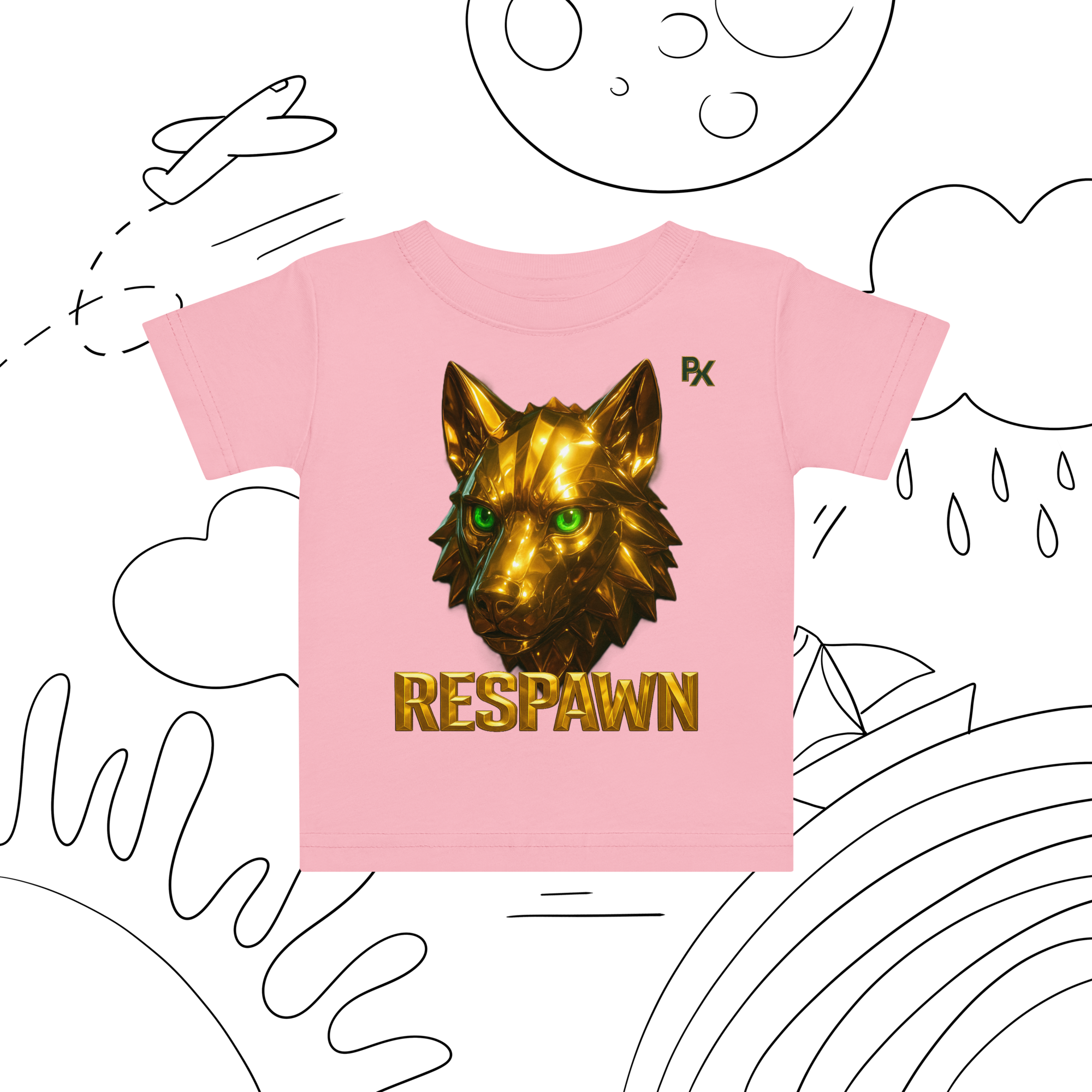 Premium Baby T-Shirt | Goldie Respawn Wolf