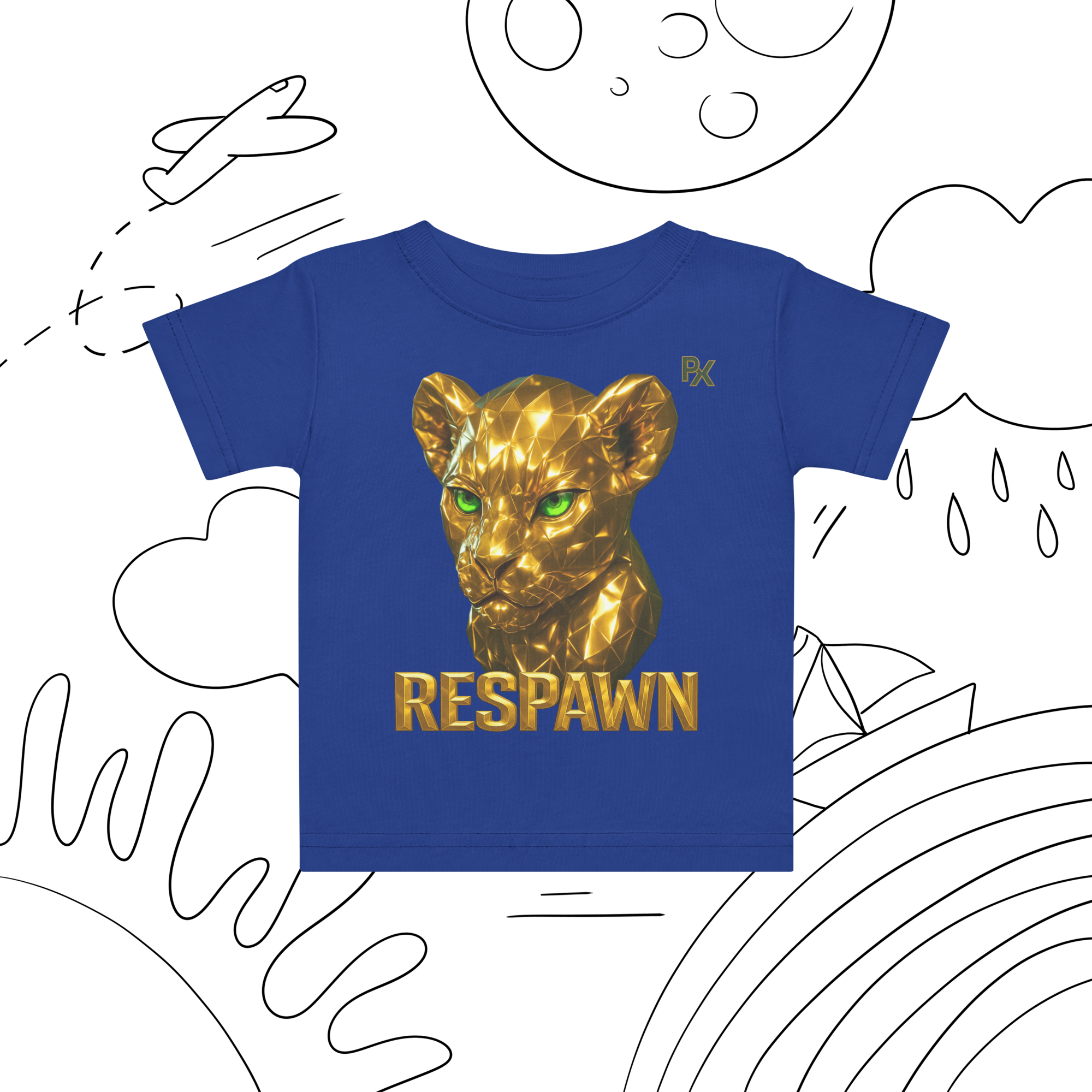 Premium Baby T-Shirt | Goldie Respawn Löwe