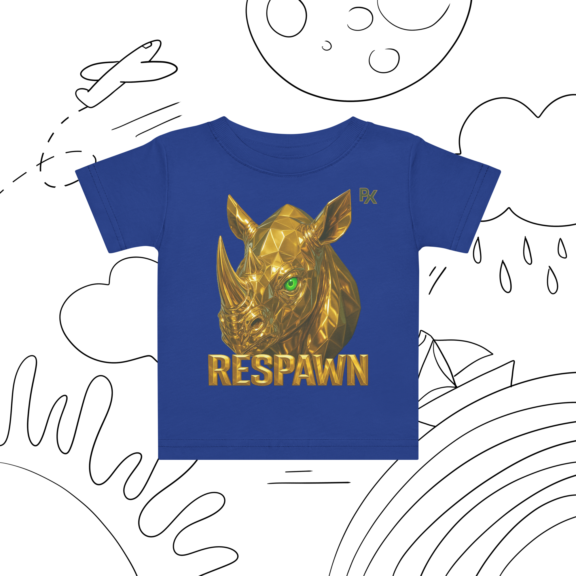 Premium Baby T-Shirt | Goldie Respawn Rhino