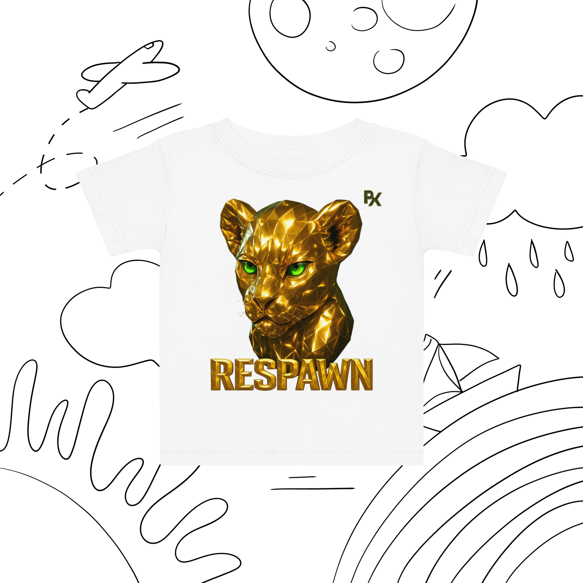 Premium Baby T-Shirt | Goldie Respawn Löwe