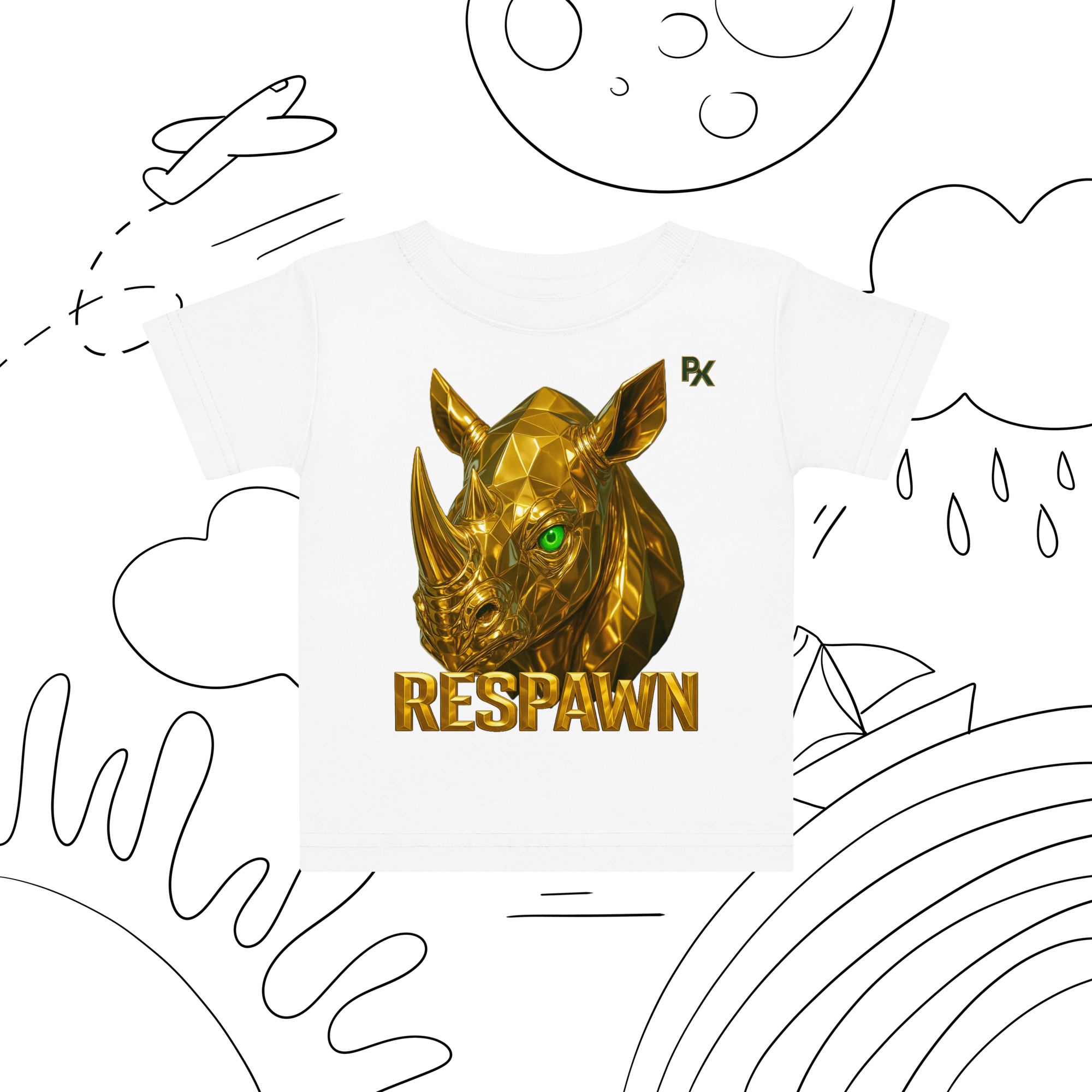 Premium Baby T-Shirt | Goldie Respawn Rhino