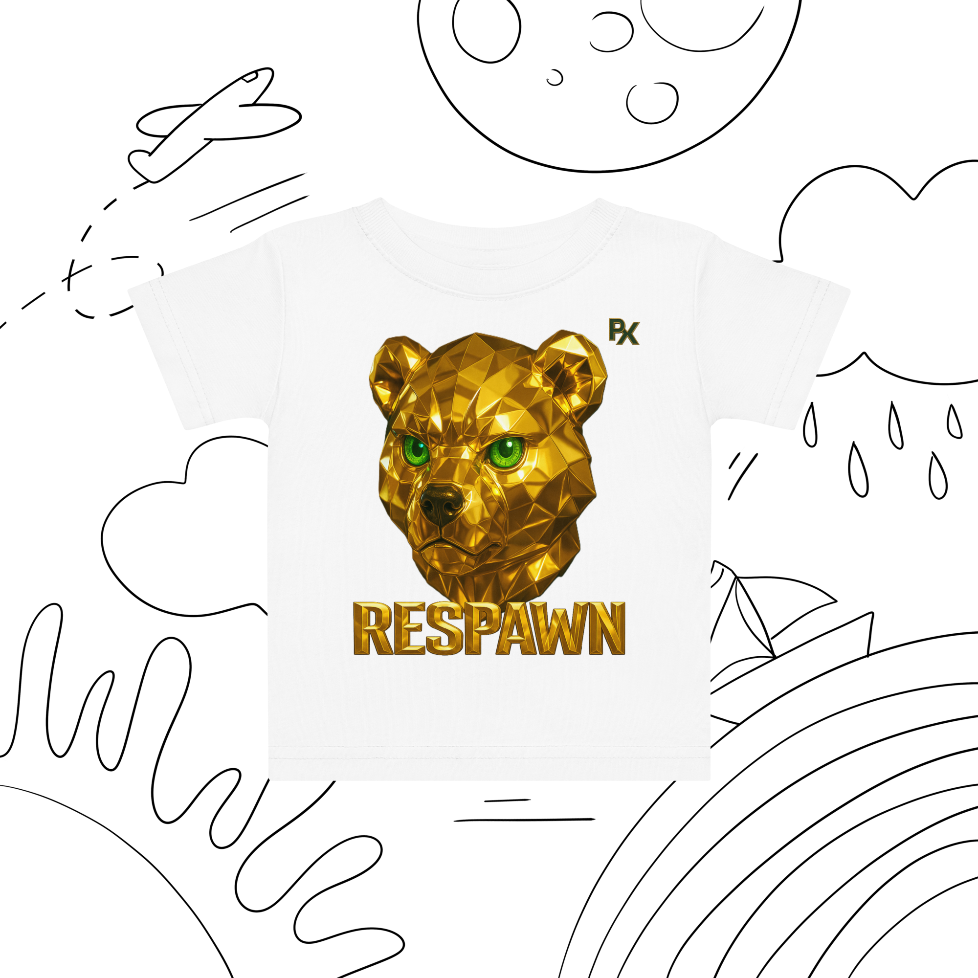 Premium Baby T-Shirt | Goldie Respawn Ted