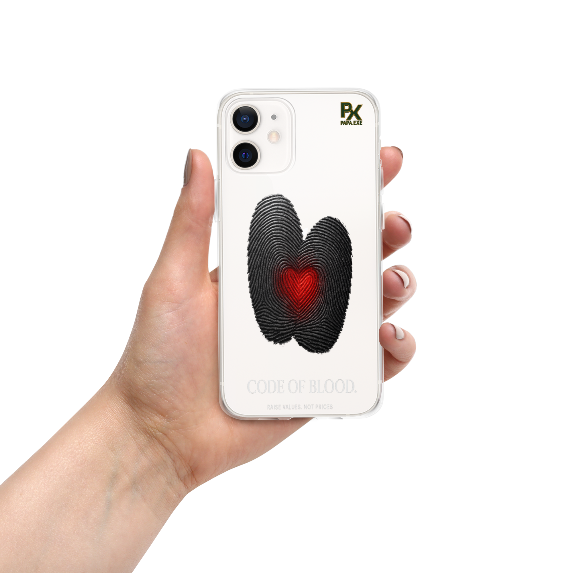 Transparente iPhone®- Hülle | Bloodline Code of Blood