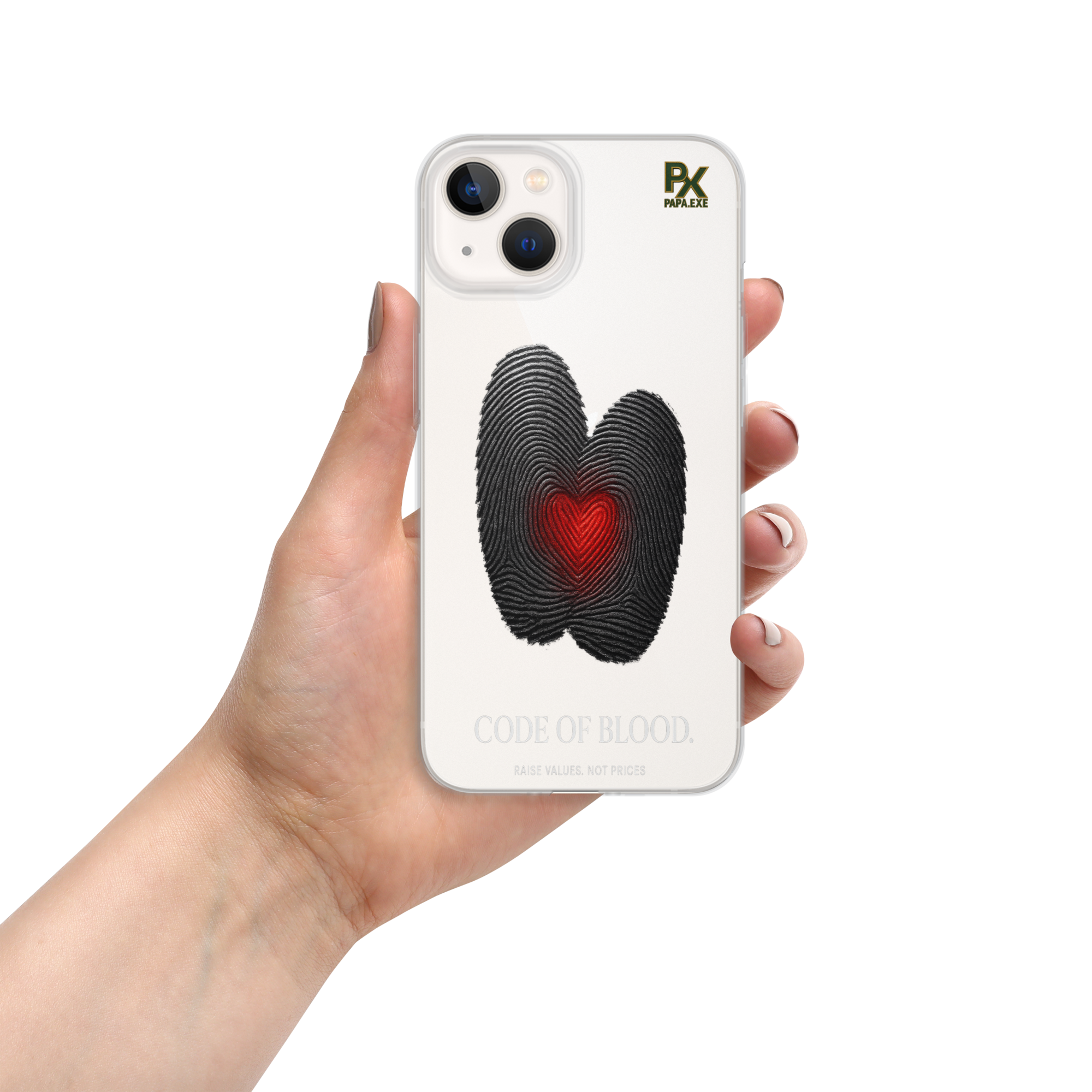 Transparente iPhone®- Hülle | Bloodline Code of Blood