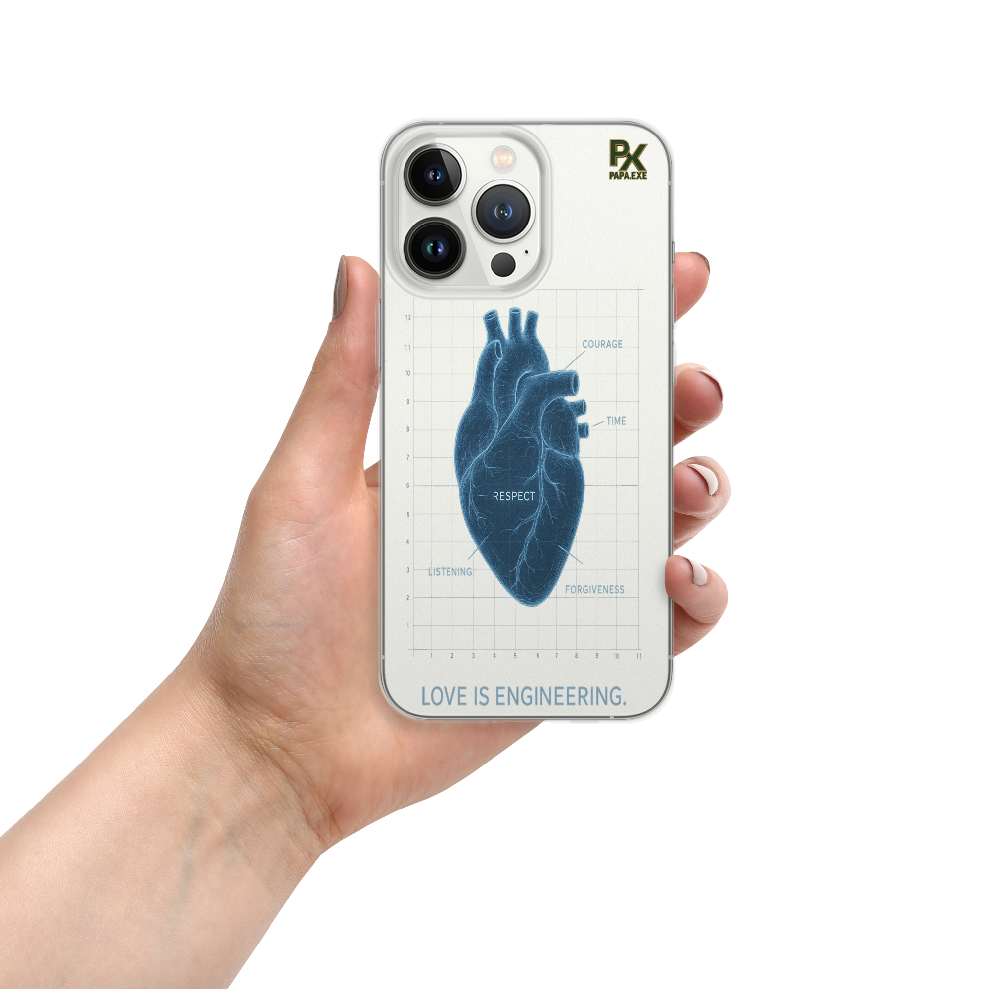 Transparente iPhone®- Hülle | Bloodline Love Engineering