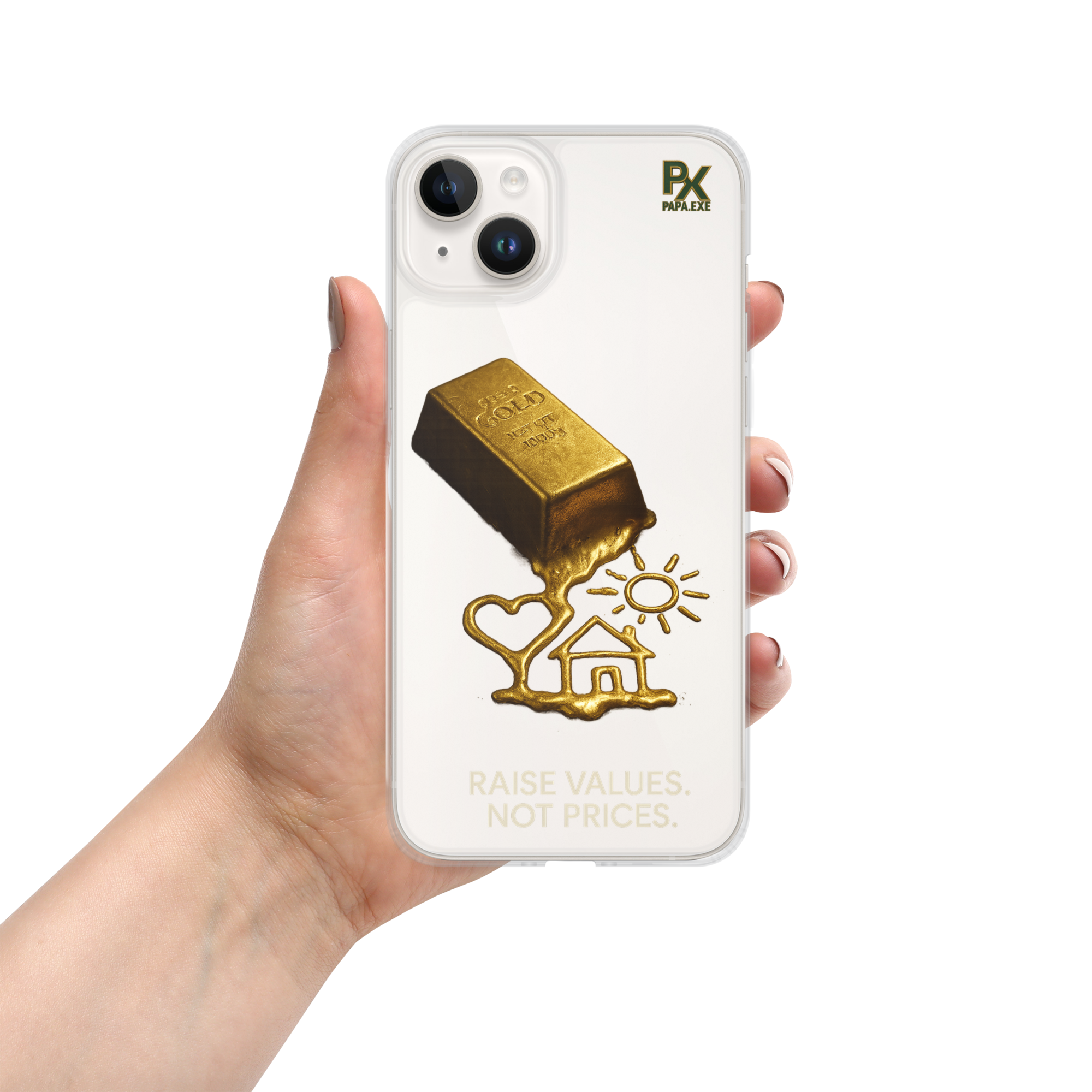 Transparente iPhone®- Hülle | Bloodline Gold