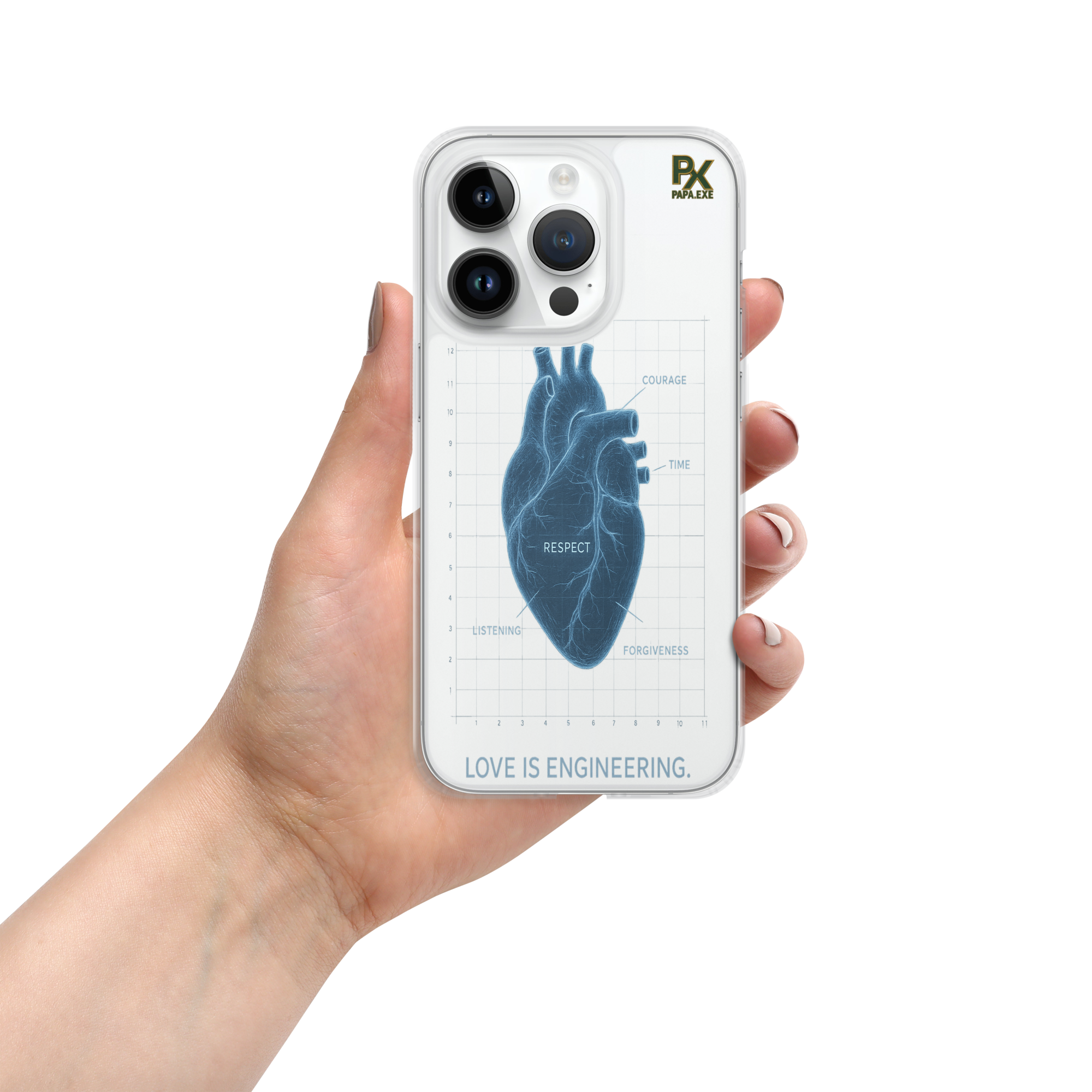 Transparente iPhone®- Hülle | Bloodline Love Engineering