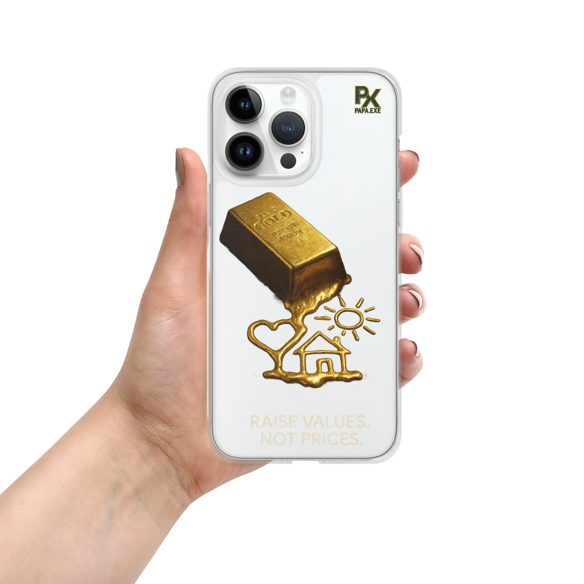 Transparente iPhone®- Hülle | Bloodline Gold