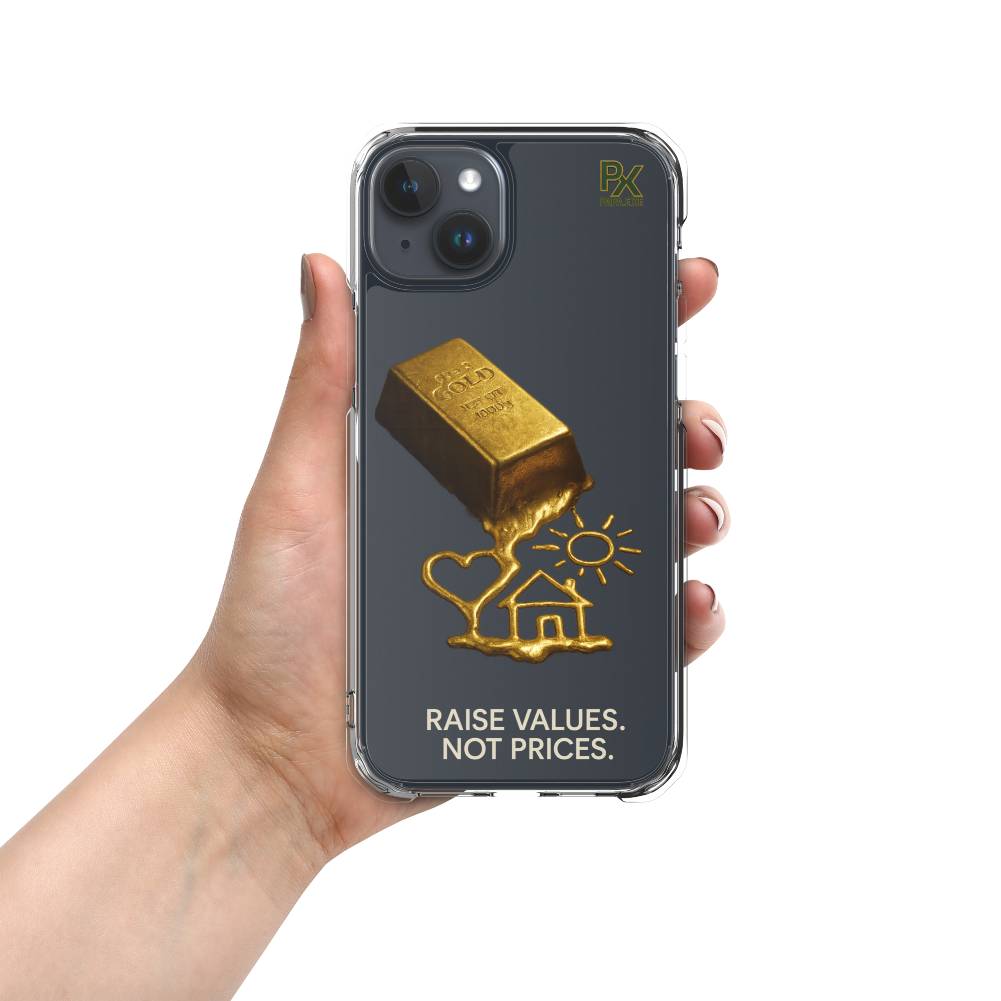 Transparente iPhone®- Hülle | Bloodline Gold