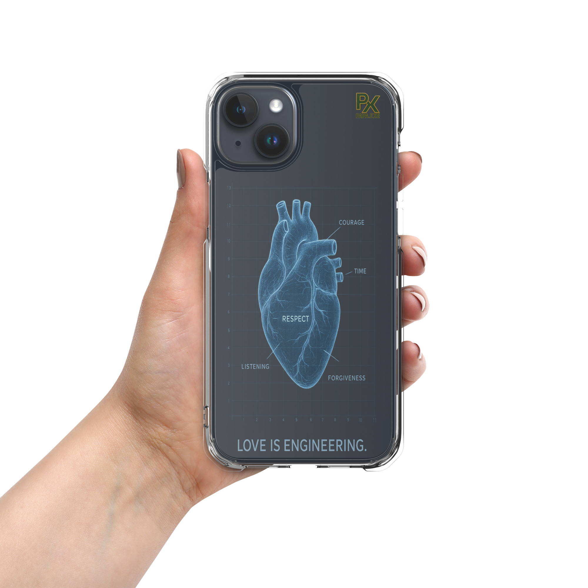 Transparente iPhone®- Hülle | Bloodline Love Engineering