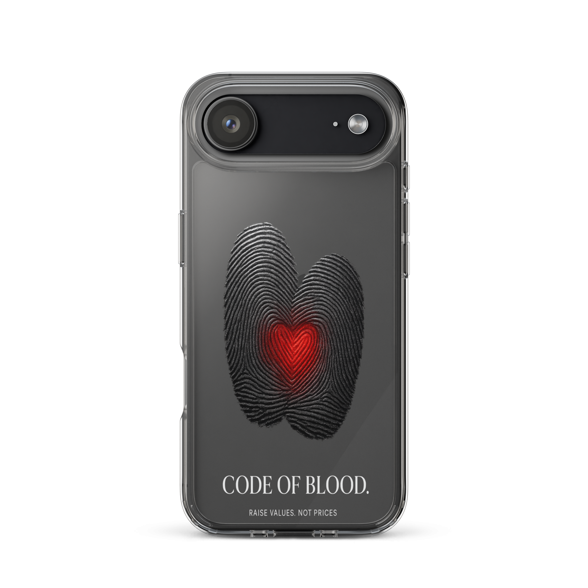 Transparente iPhone®- Hülle | Bloodline Code of Blood