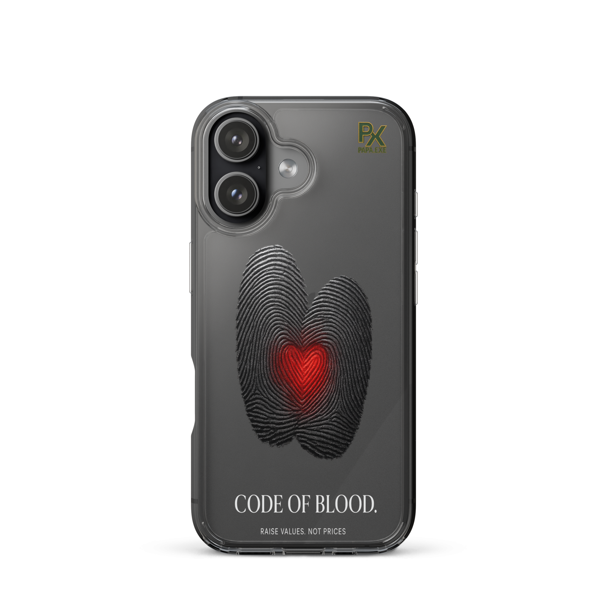 Transparente iPhone®- Hülle | Bloodline Code of Blood