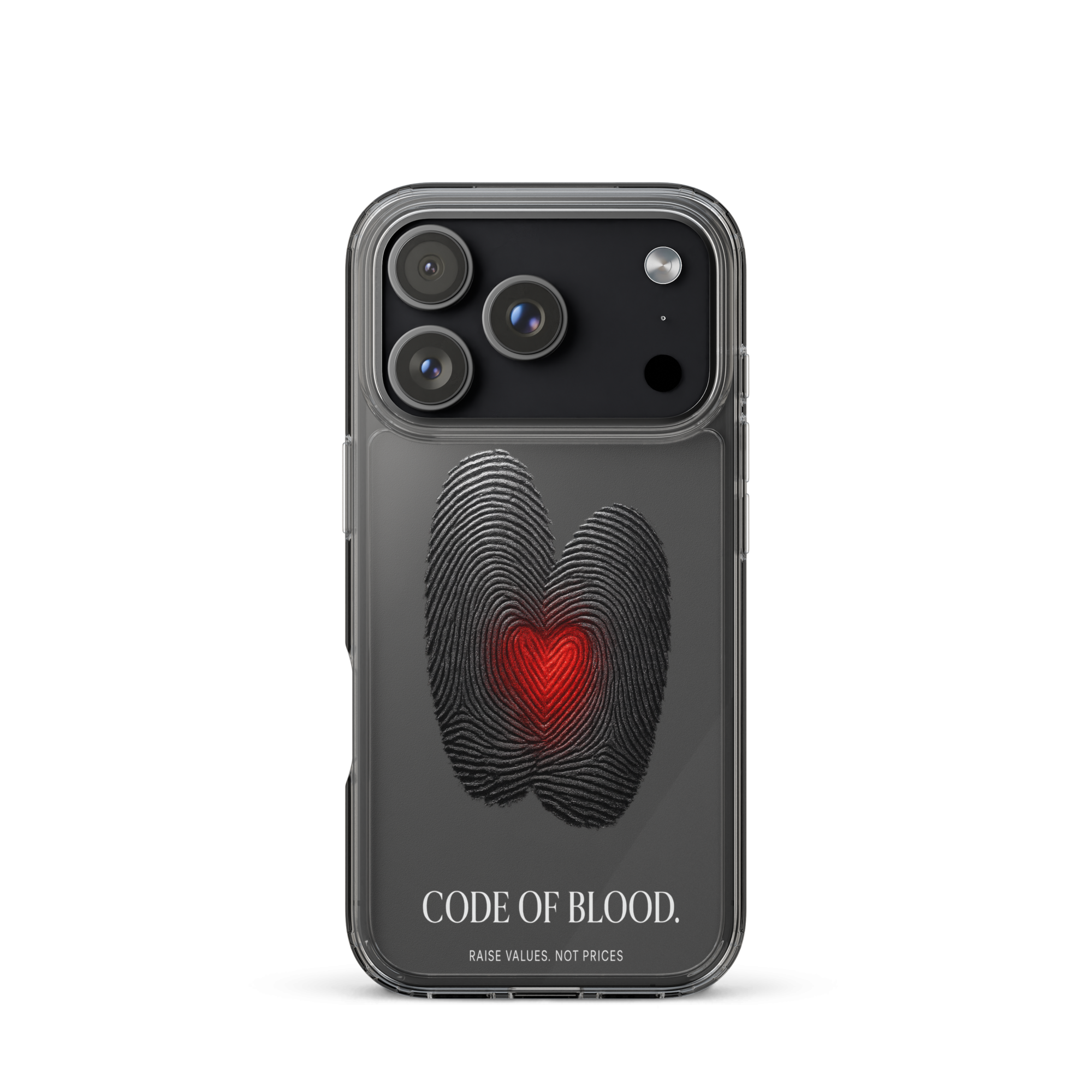 Transparente iPhone®- Hülle | Bloodline Code of Blood
