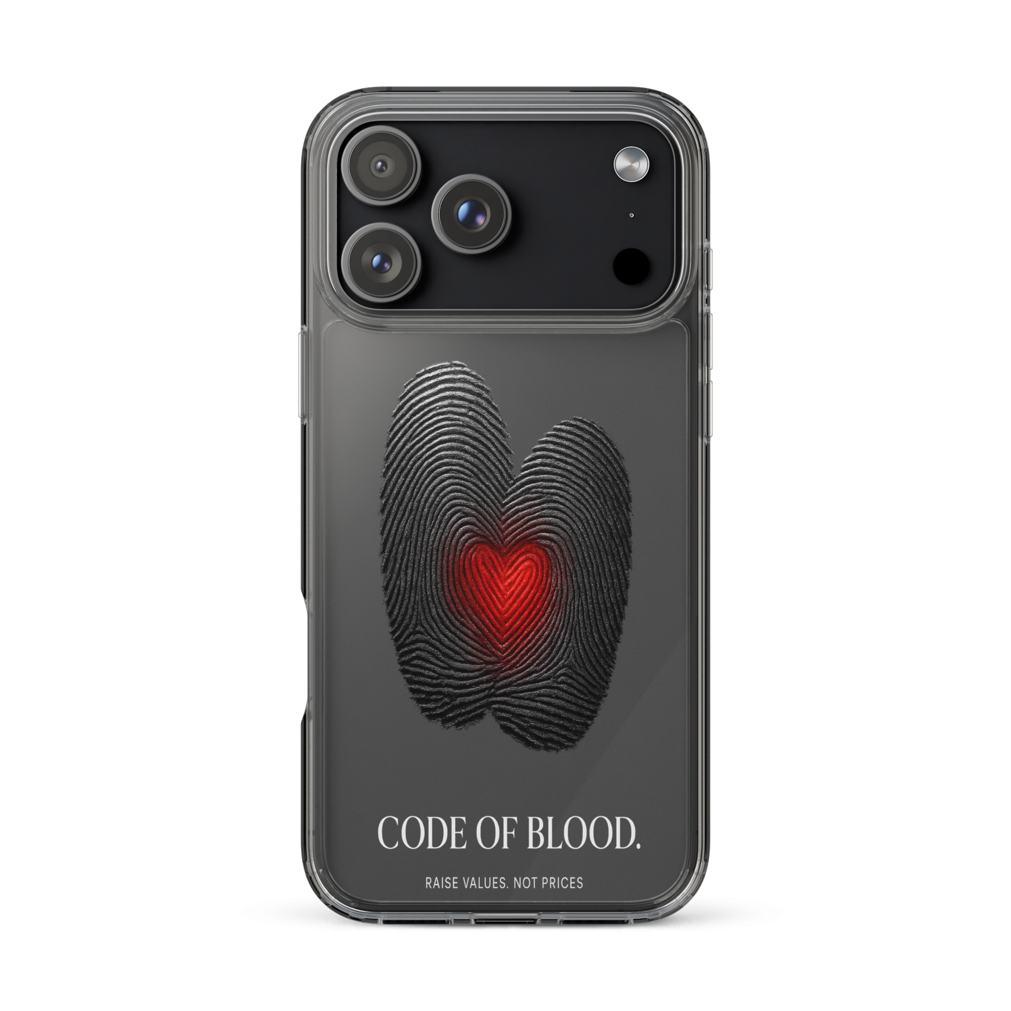 Transparente iPhone®- Hülle | Bloodline Code of Blood