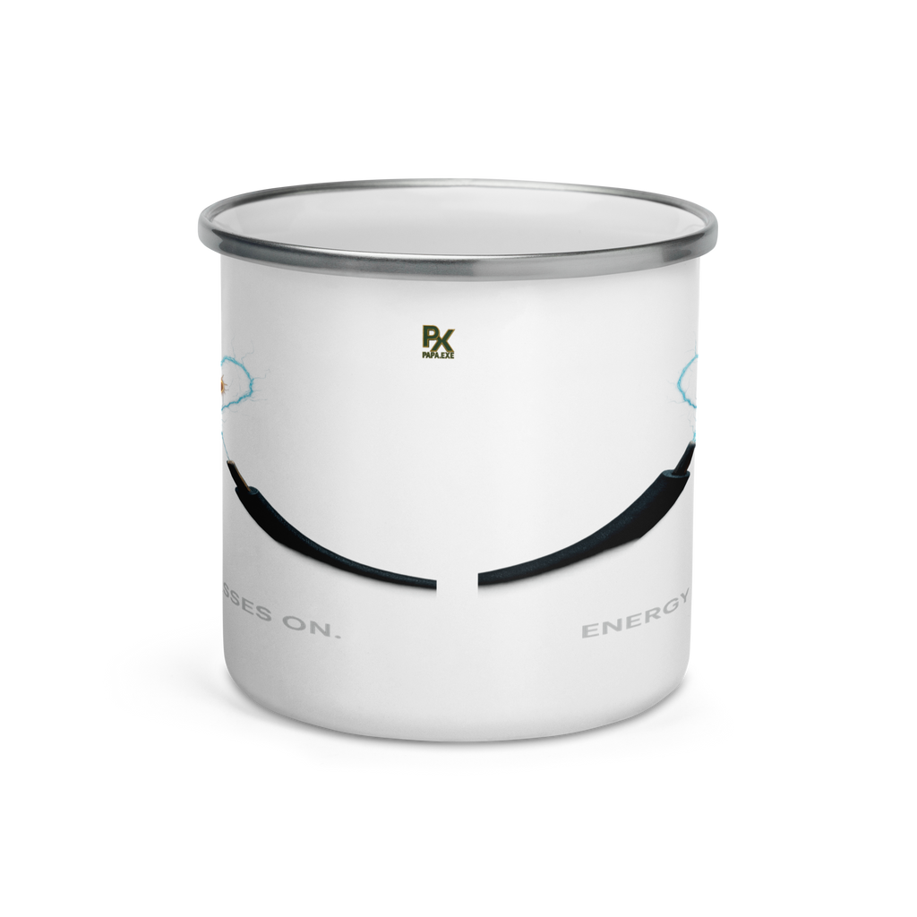 Emaille-Tasse | Bloodline Affen-Trio | Kikazaru · Mizaru · Iwazaru Kopie