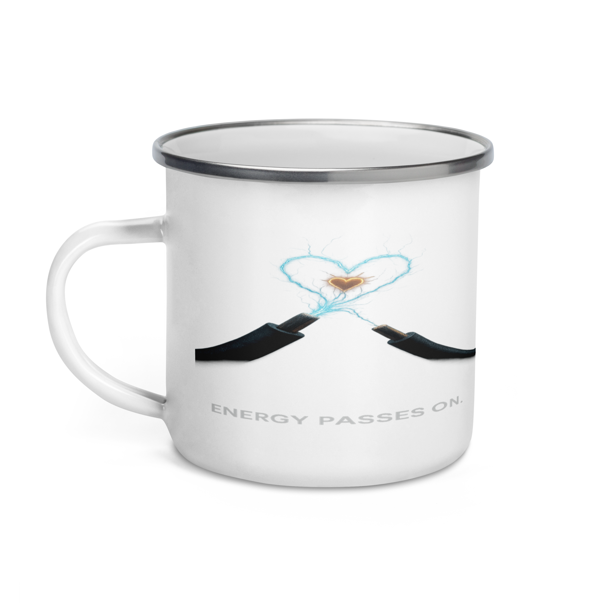 Emaille-Tasse | Bloodline Affen-Trio | Kikazaru · Mizaru · Iwazaru Kopie