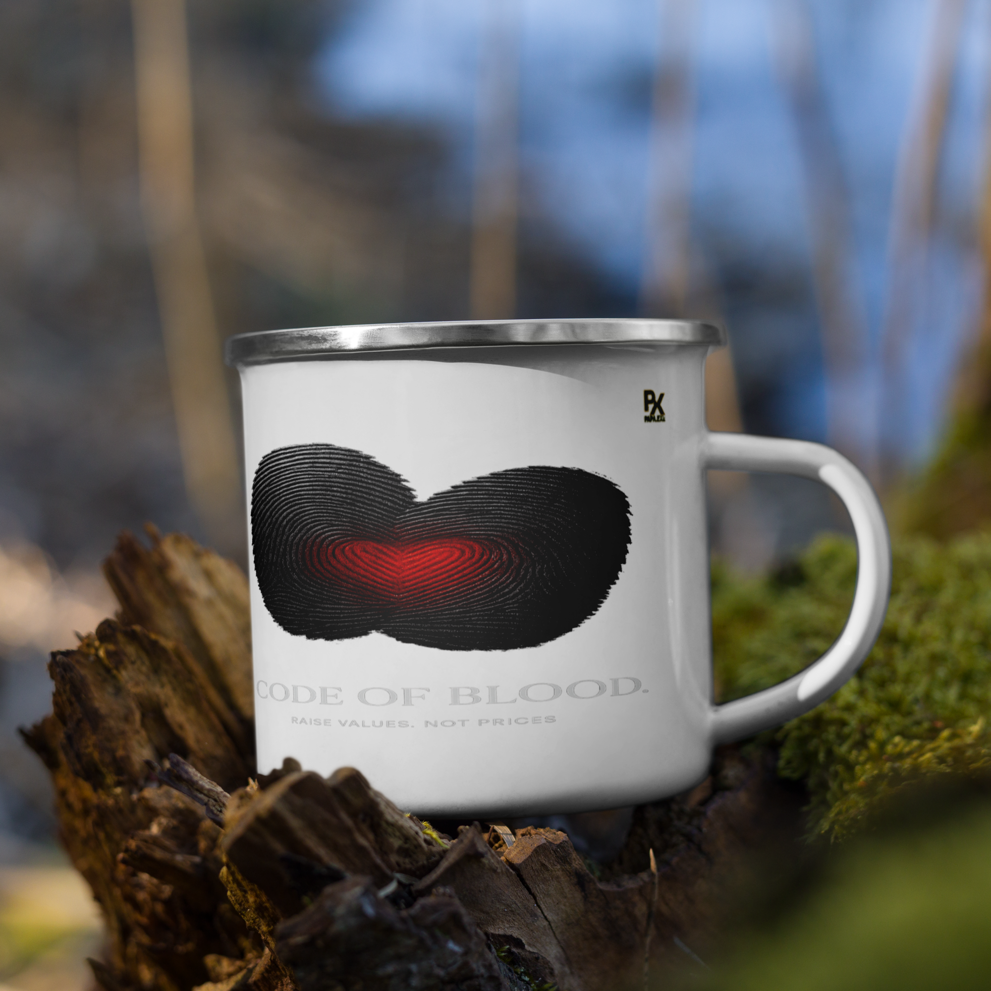 Emaille-Tasse | Bloodline Code