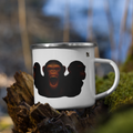 Emaille-Tasse | Bloodline Affen-Trio | Kikazaru · Mizaru · Iwazaru