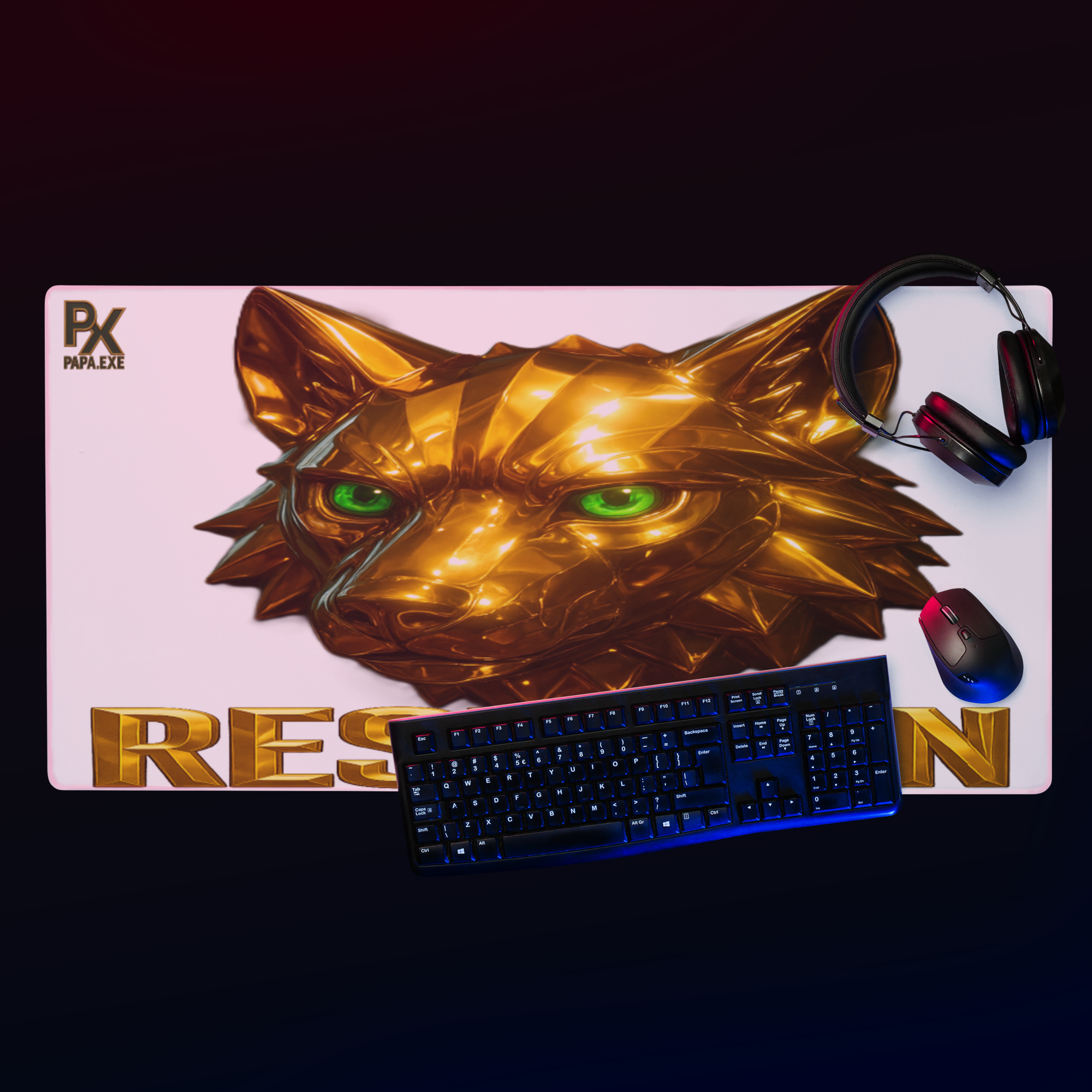 Gaming Mauspad | Goldie Respawn Wolf