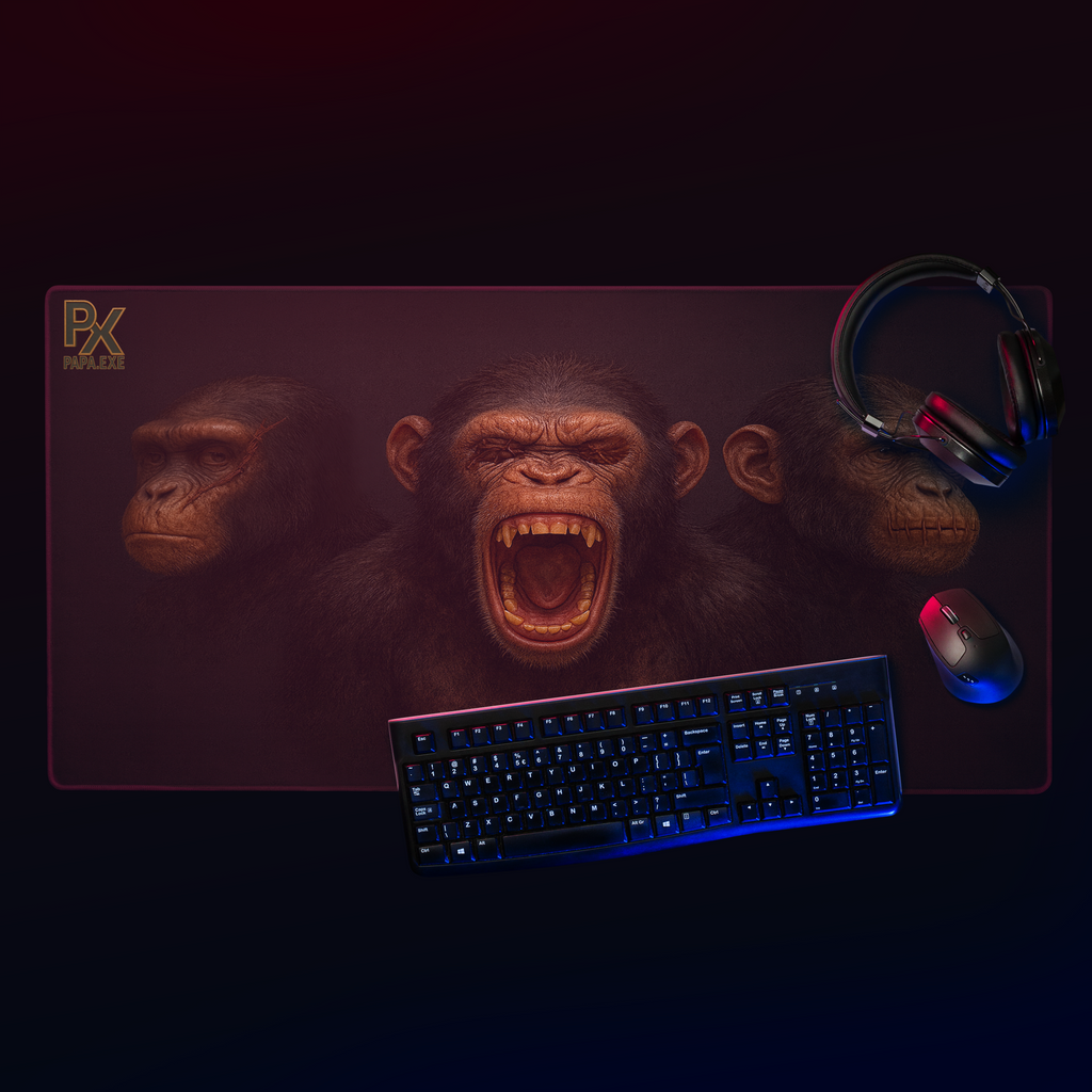 Gaming Mauspad | Bloodline  Affen Trio | Kikazaru | Mizaru | Iwazaru