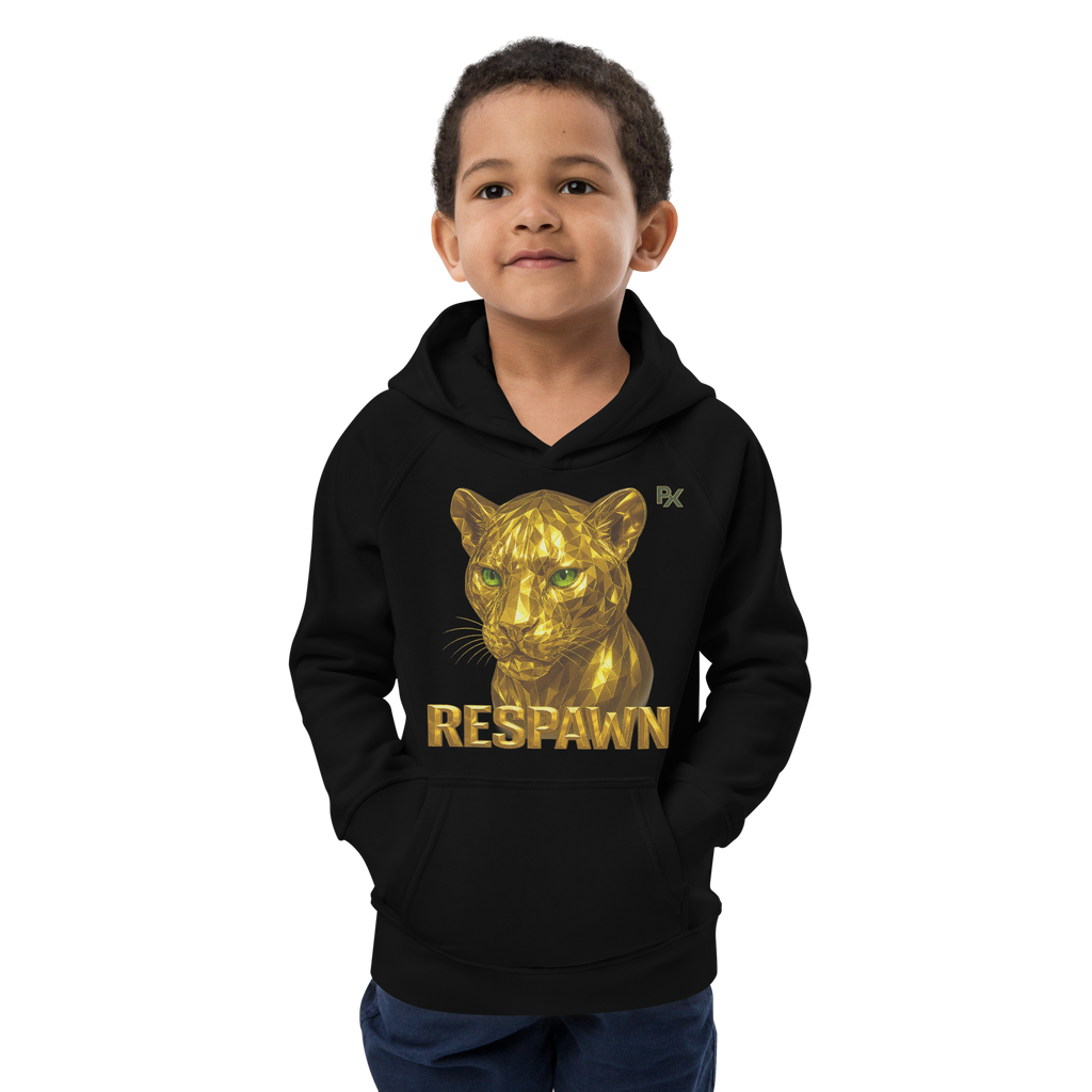 Kids Eco Hoodie | Goldie Respawn Tiger