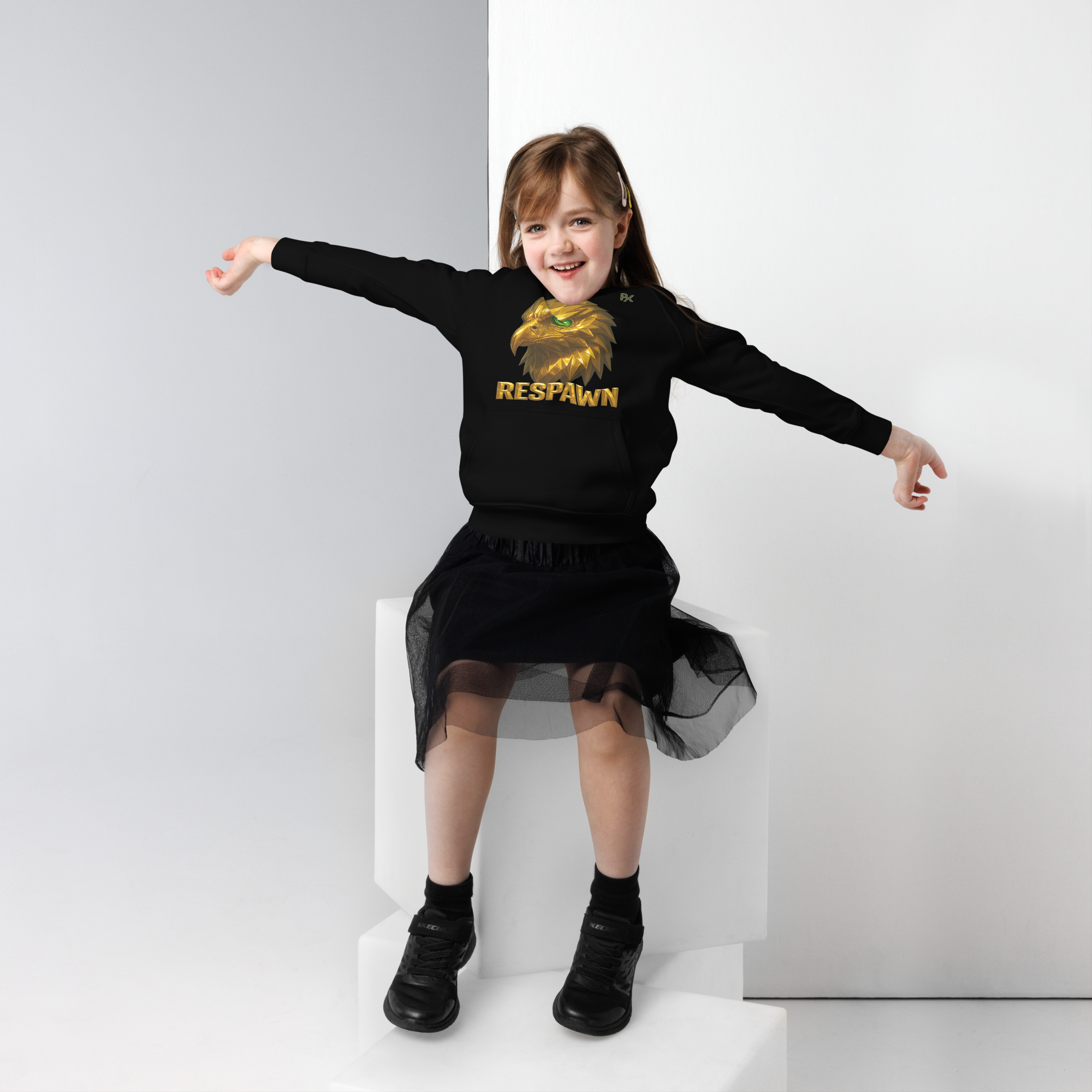 Kids Eco Hoodie | Goldie Respawn Eagly