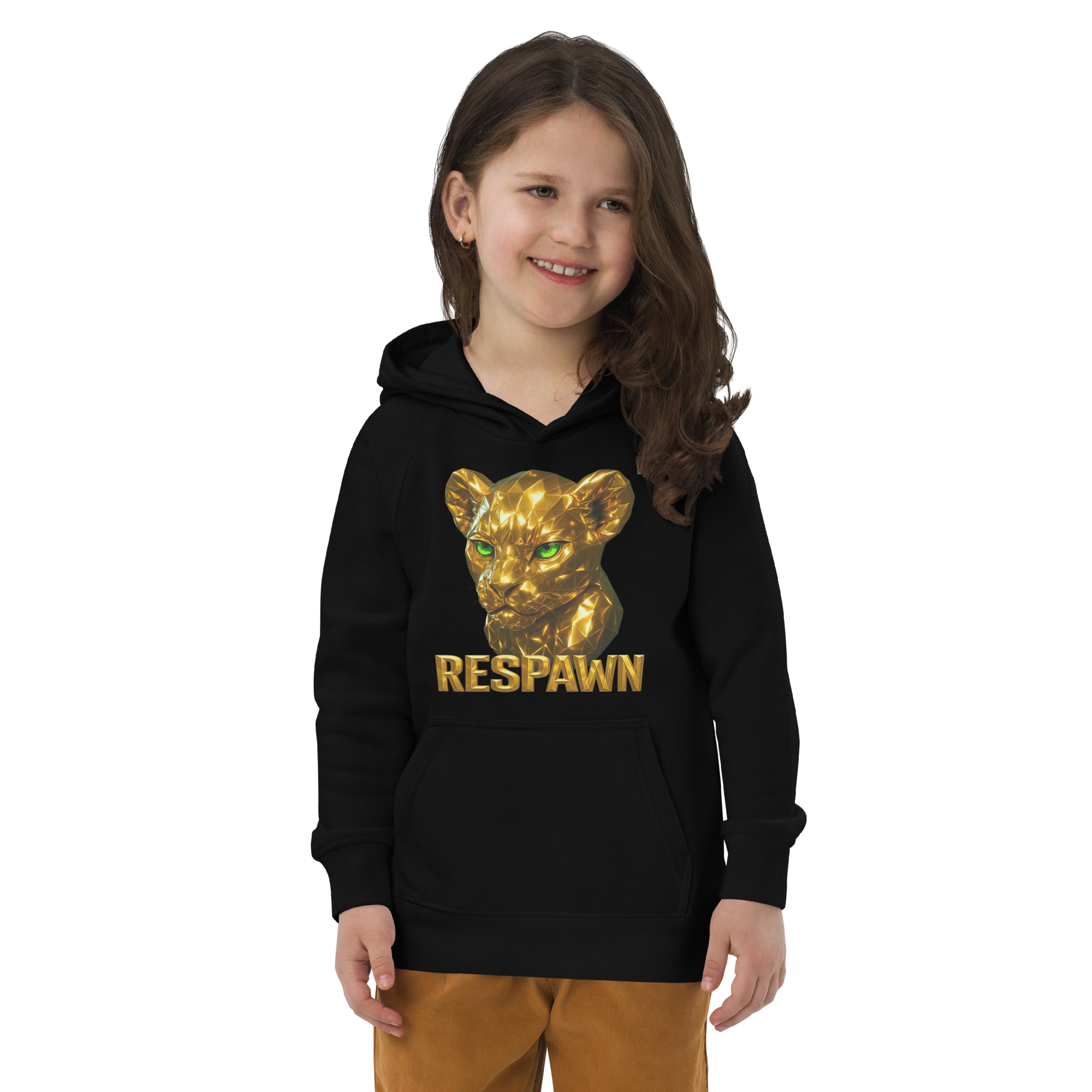 Kids Eco Hoodie | Goldie Respawn Löwe