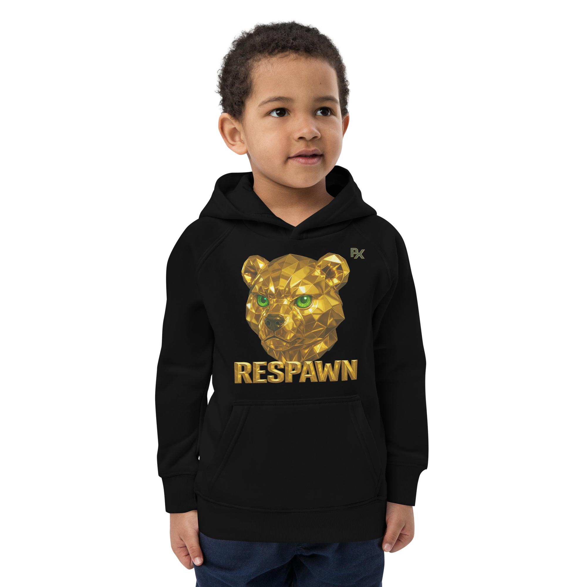 Kids Eco Hoodie | Goldie Respawn Ted